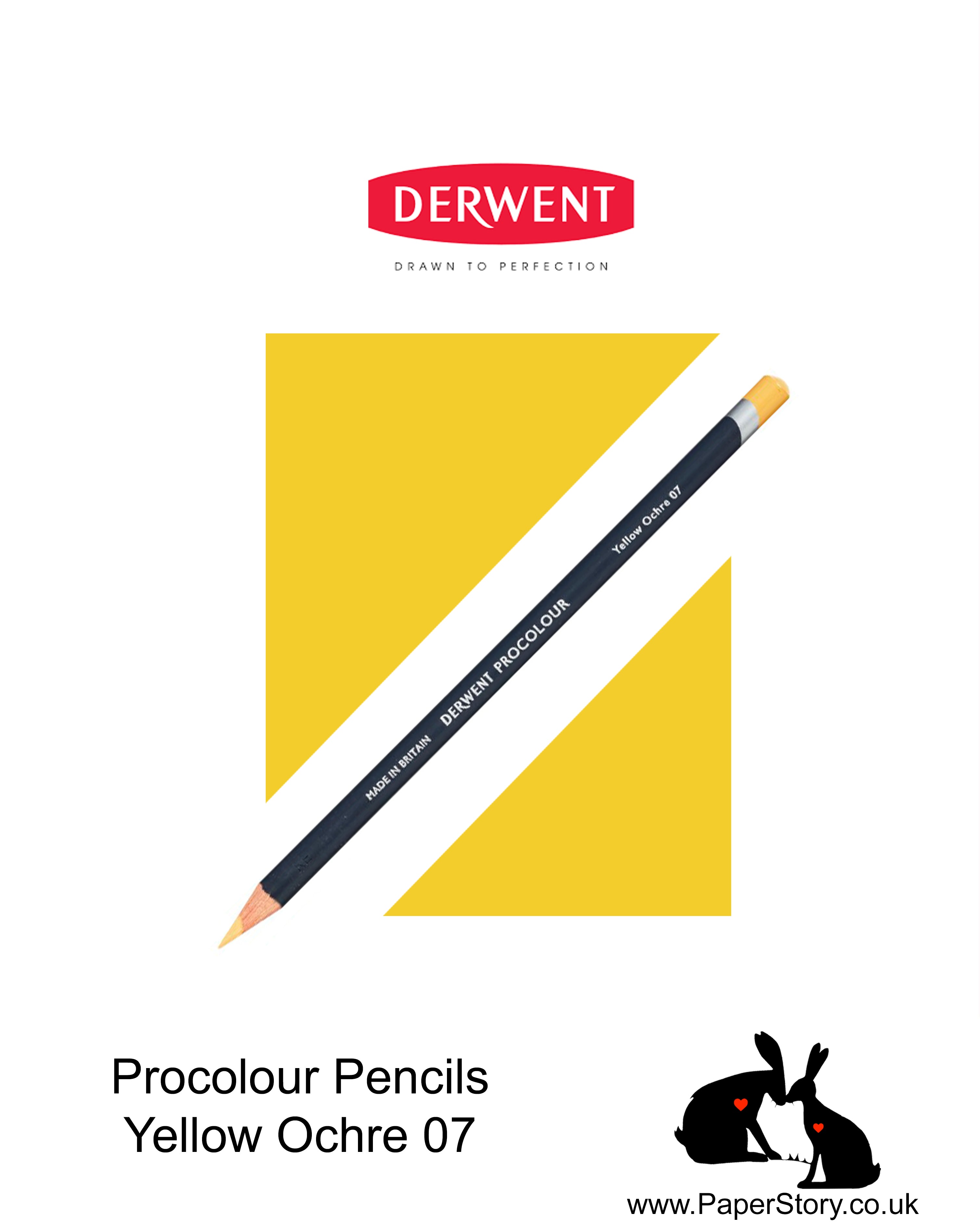 Derwent Procolour pencil Yellow Ochre 07