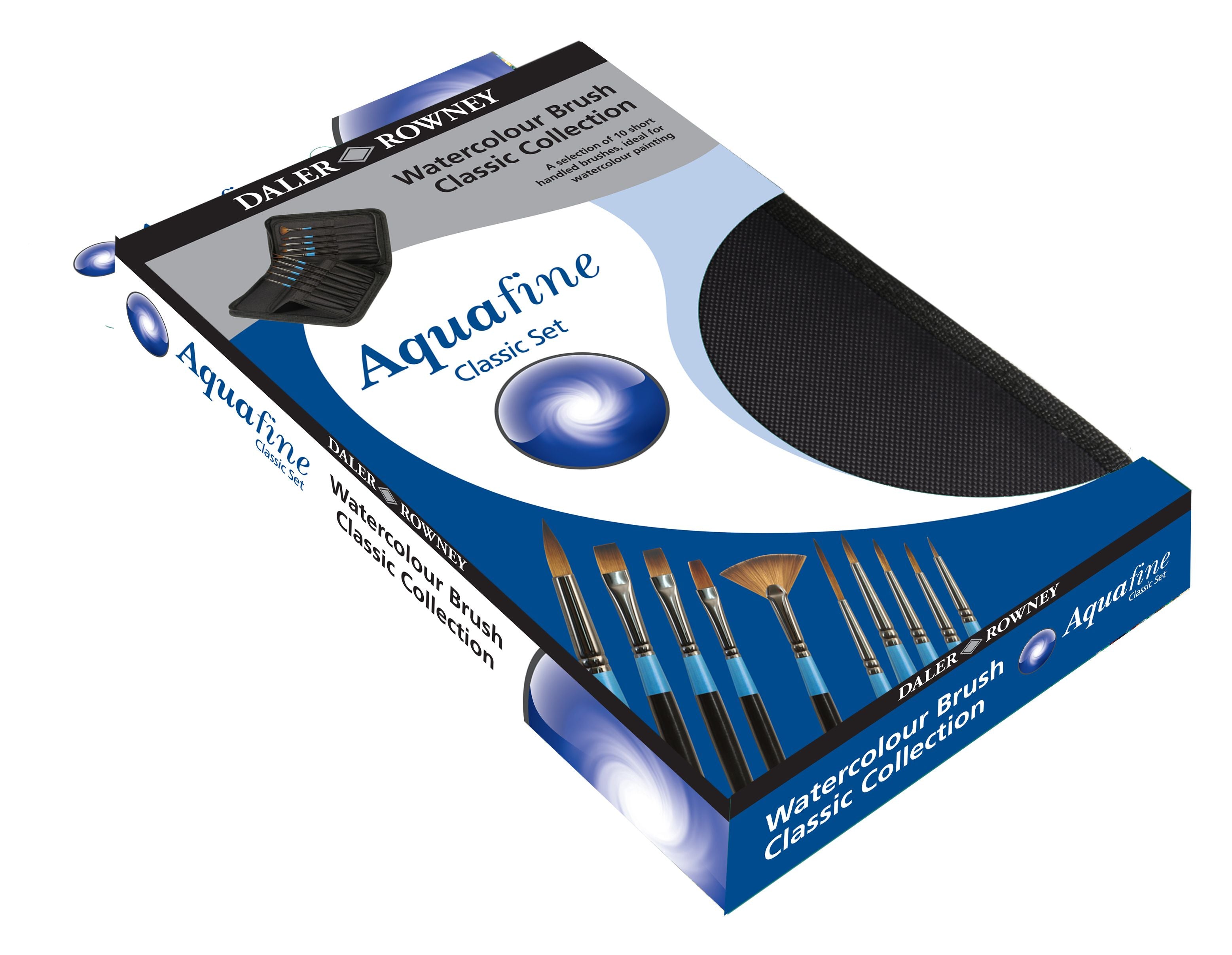Daler Rowney Aquafine Watercolour Brush Aquafine Brushes is a comprehensive range of soft synthetic and natural hair brushes, ideal for watercolour artists.