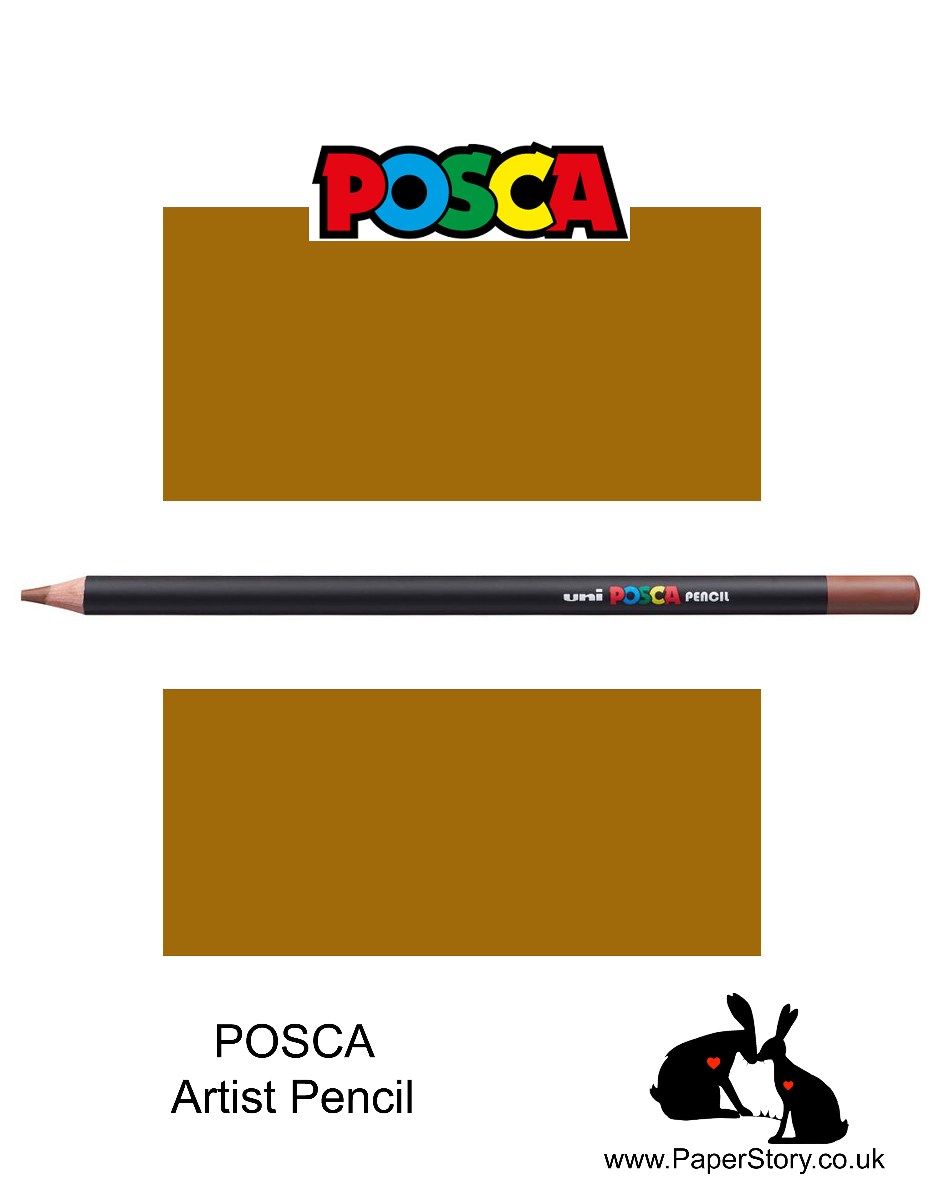 Uni POSCA individual Coloured Pencils Ash Brown 29