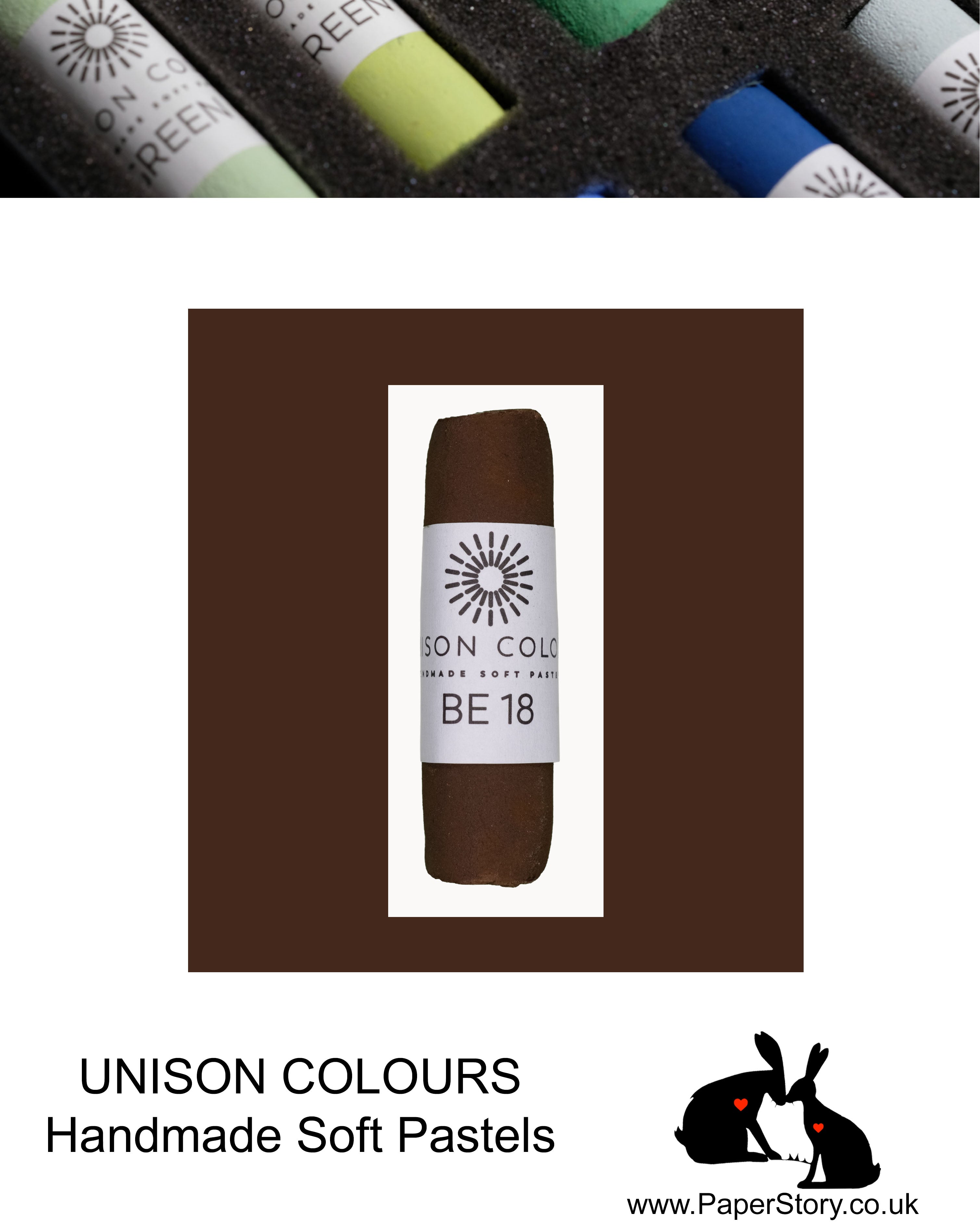 Unison Colour Handmade Soft Pastels Brown Earth 18 - Size Regular