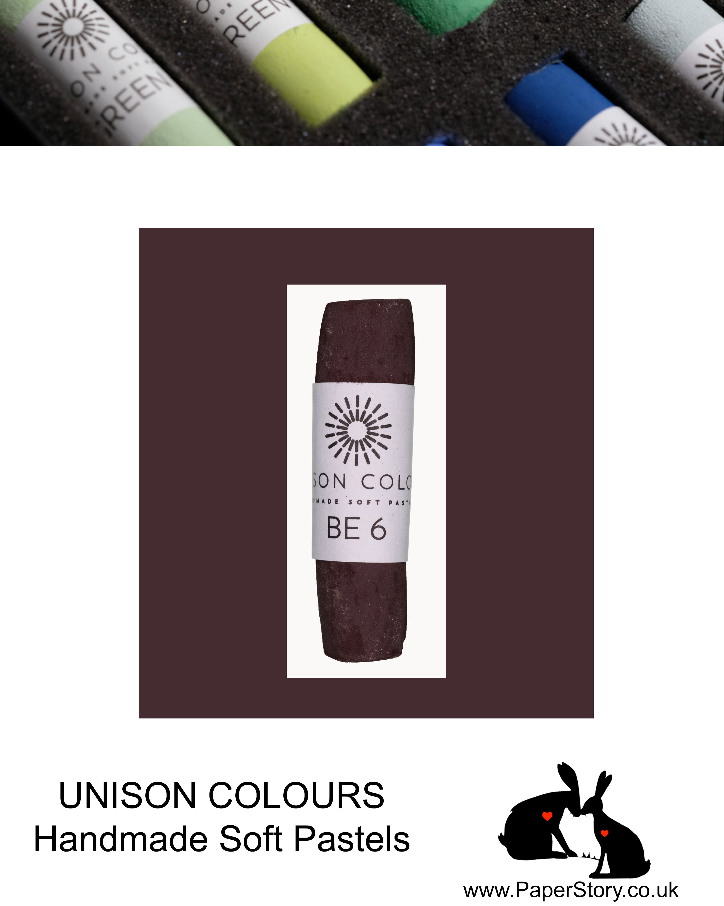 Unison Colour Handmade Soft Pastels Brown Earth 6 - Size Regular