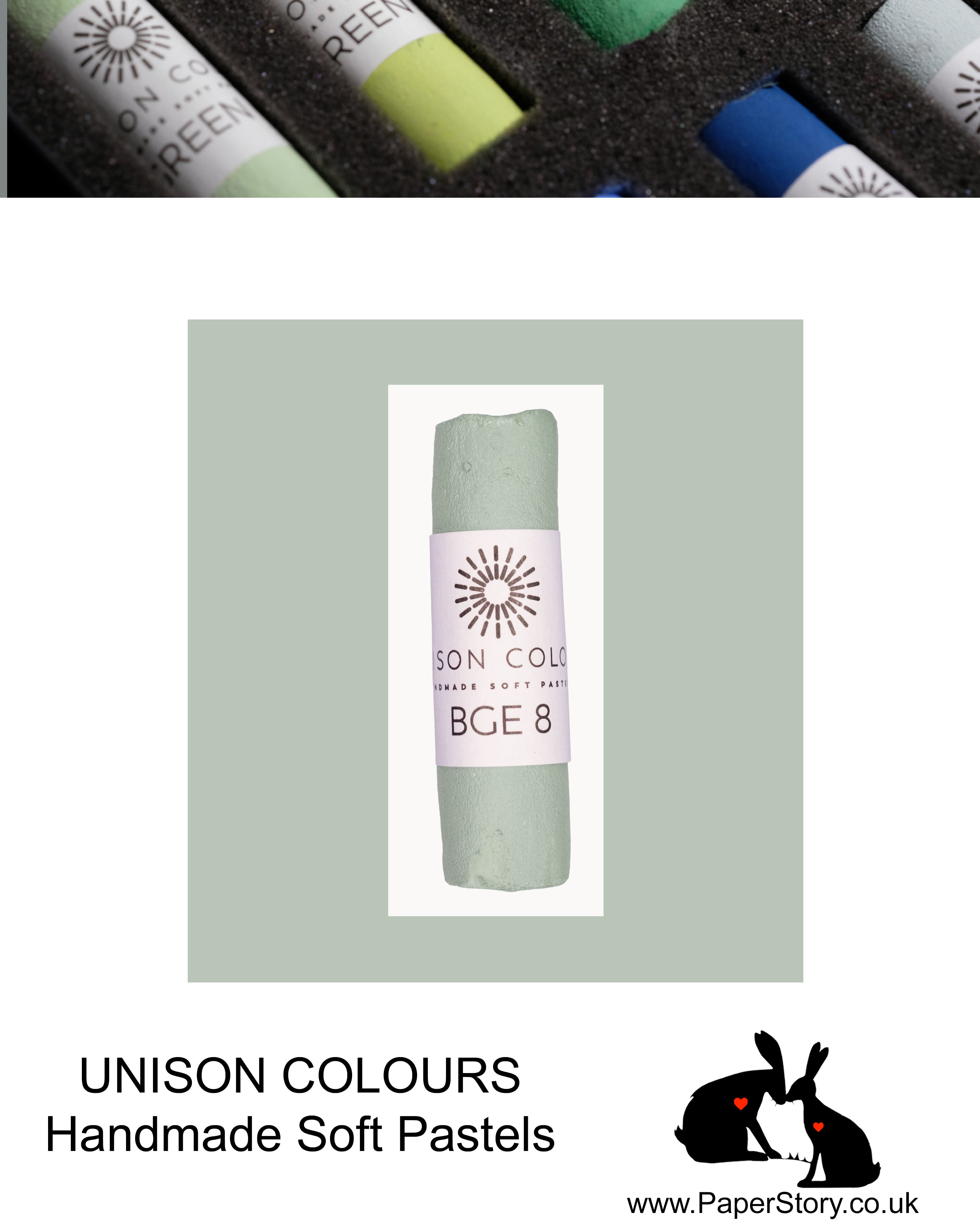 Unison Colour Handmade Soft Pastels Blue Green Earth 8 - Size Regular