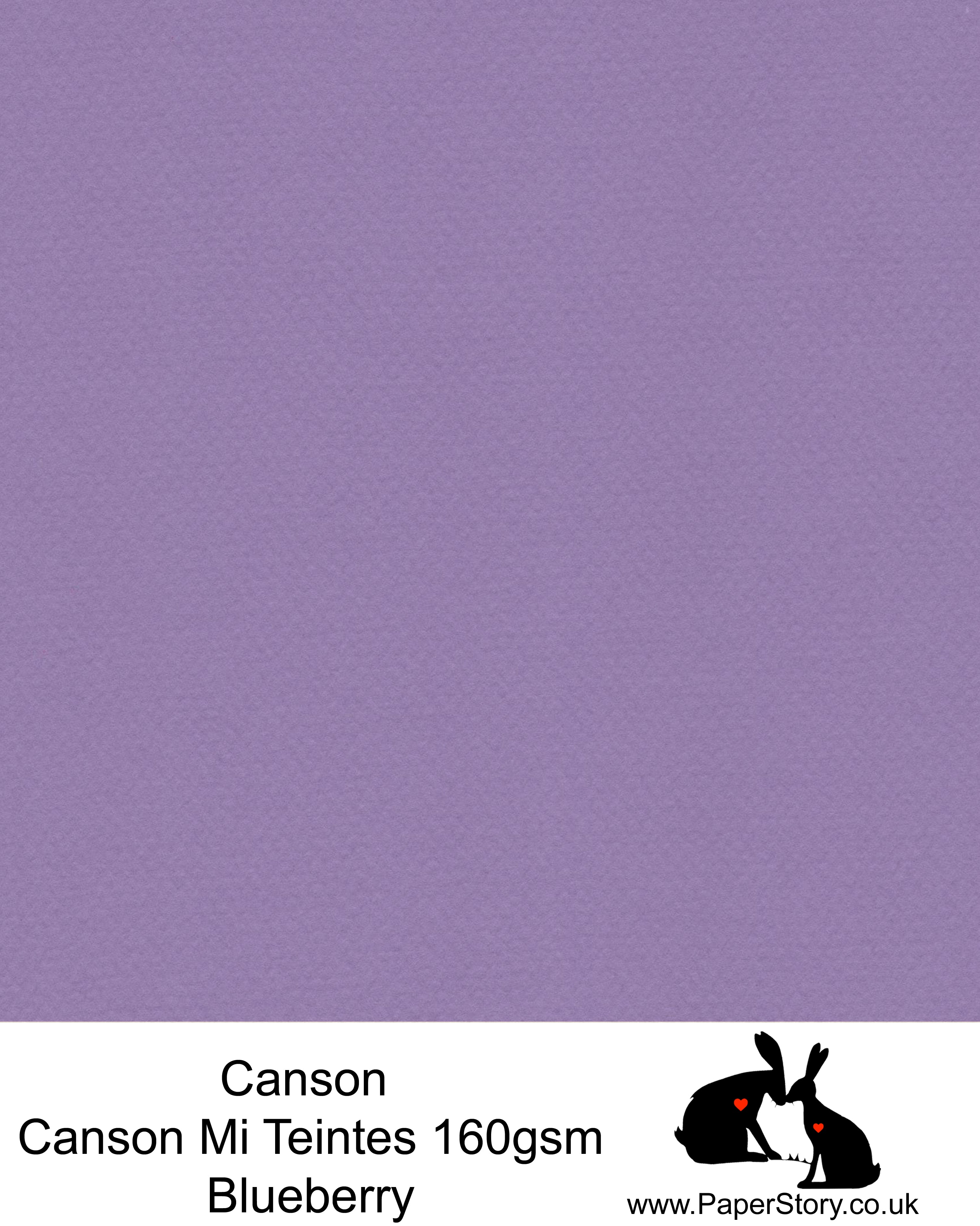 Canson Mi Teintes acid free, Blueberry purple hammered texture honeycomb surface paper 160 gsm. This is a popular and classic paper for all artists especially well respected for Pastel  and Papercutting made famous by Paper Panda. This paper has a honeycombed finish one side and fine grain the other. An authentic art paper, acid free with a  very high 50% cotton content. Canson Mi-Teintes complies with the ISO 9706 standard on permanence, a guarantee of excellent conservation  