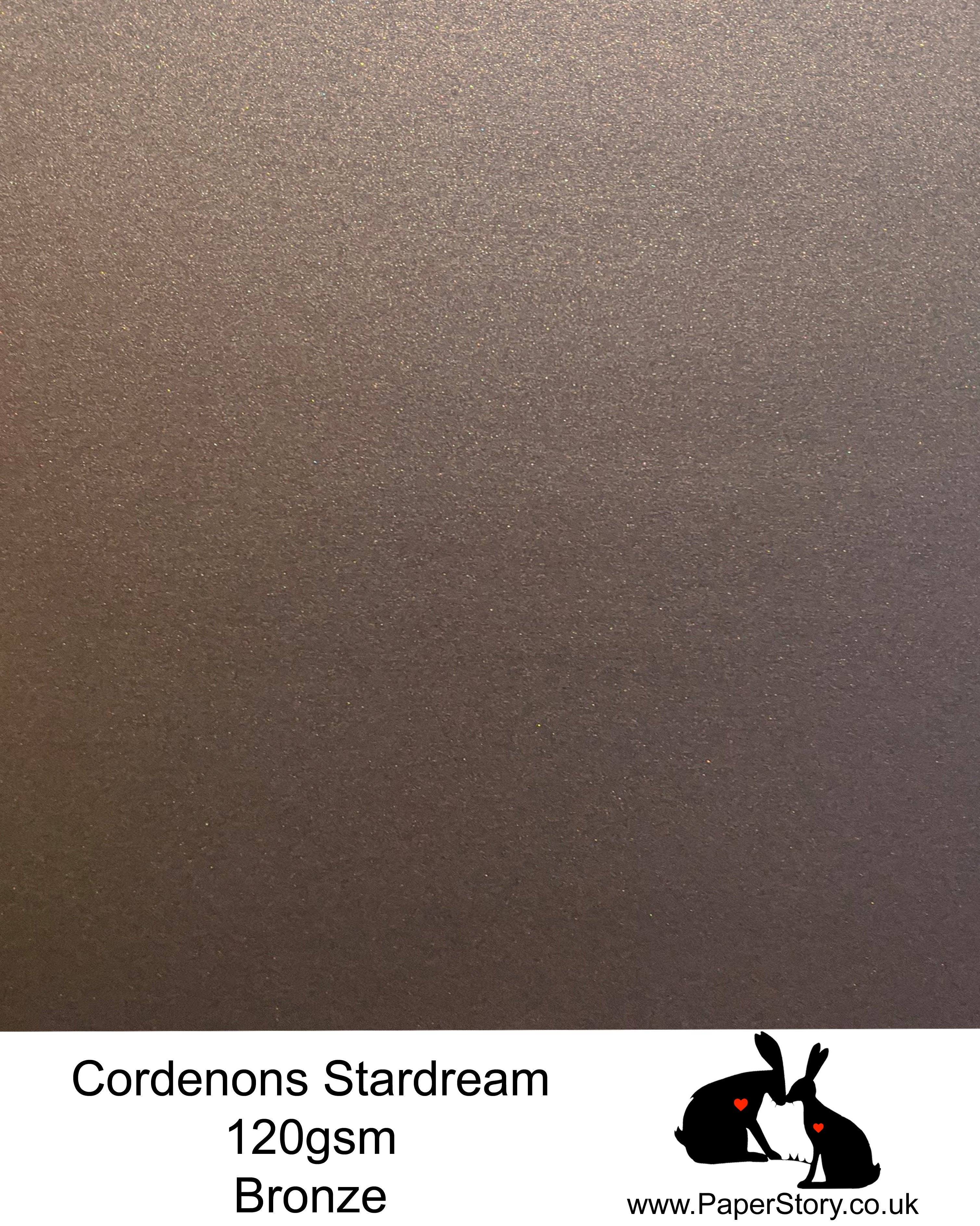 A4 Stardream 120gsm paper for Papercutting, craft, flower making  and wedding stationery. Bronze, is a stunning chocolate brown and has beautiful warm undertones with shimmering light reflection with a hint of gold. Stardream is a luxury Italian paper from Italy, it is a double sided quality Pearlescent paper with a matching colour core. FSC Certified, acid free, archival and PH Neutral