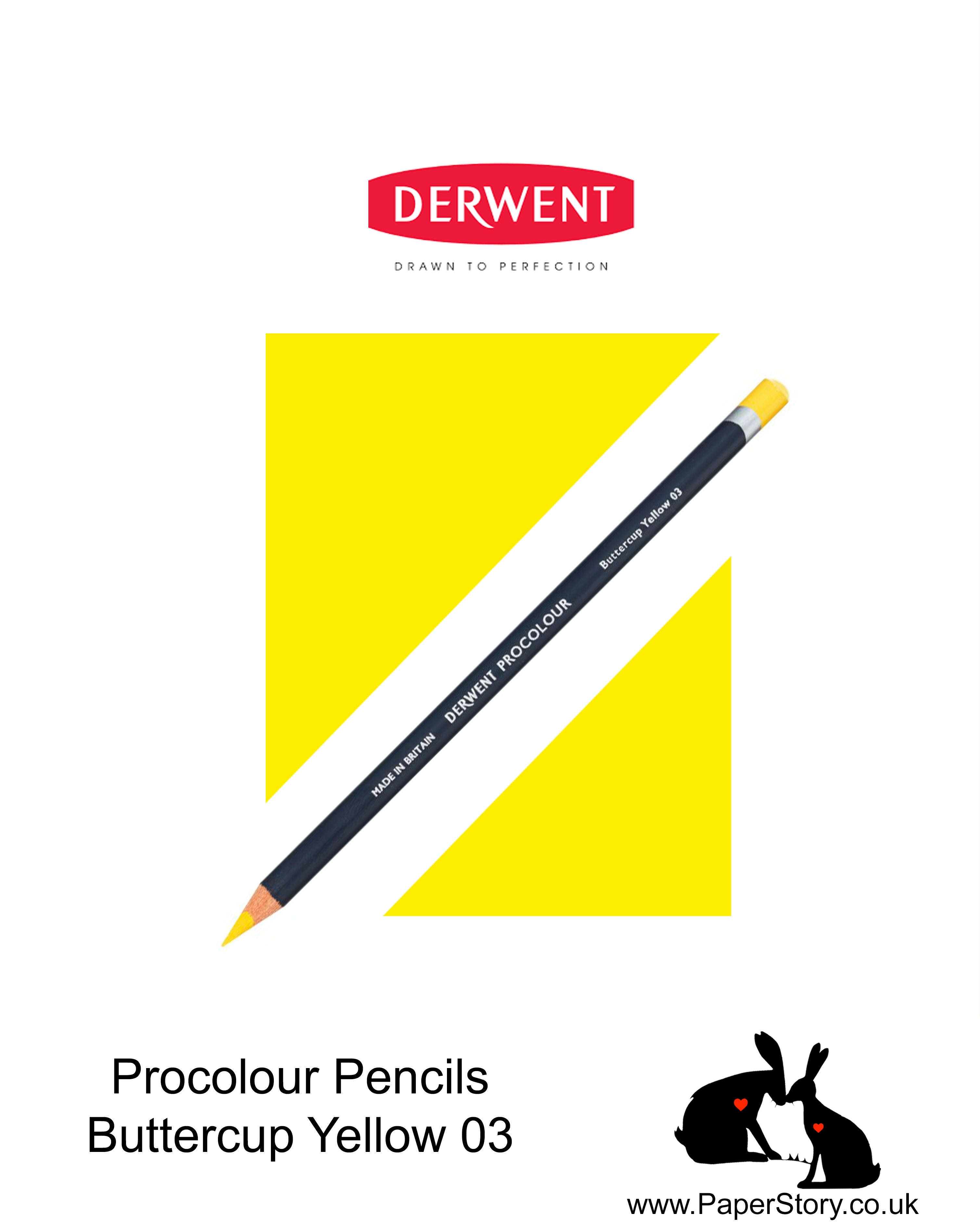 Derwent Procolour pencil Buttercup Yellow 03