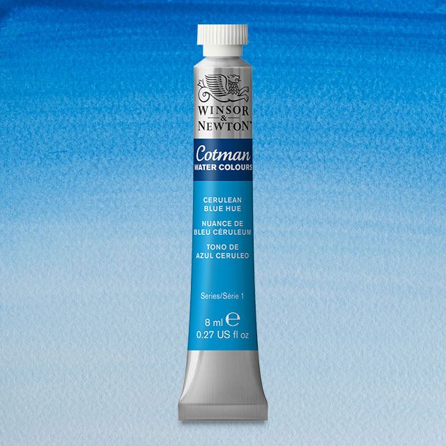 Winsor & Newton Watercolour Paint Cotman 8ml tube : Cerulean Blue Hue