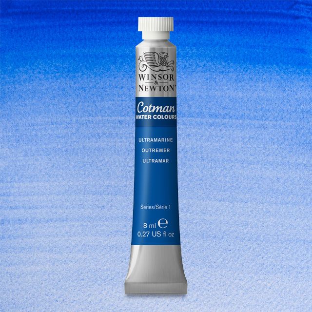 Winsor & Newton Watercolour Paint Cotman 8ml tube : Ultramarine