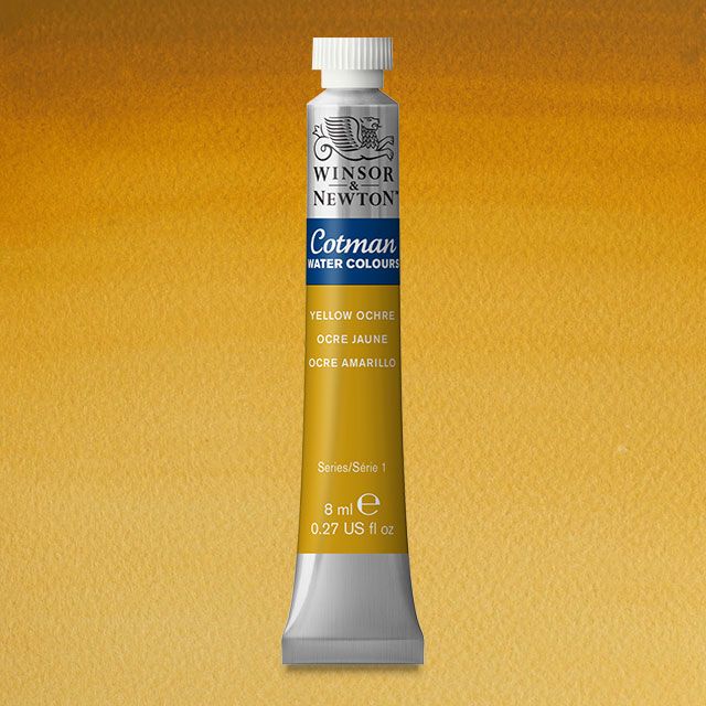 Winsor & Newton Watercolour Paint Cotman 8ml tube : Yellow Ochre