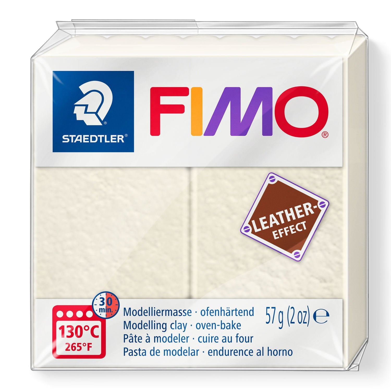 Fimo Leather Effects Clay 57 g 8010 - 29 Ivory