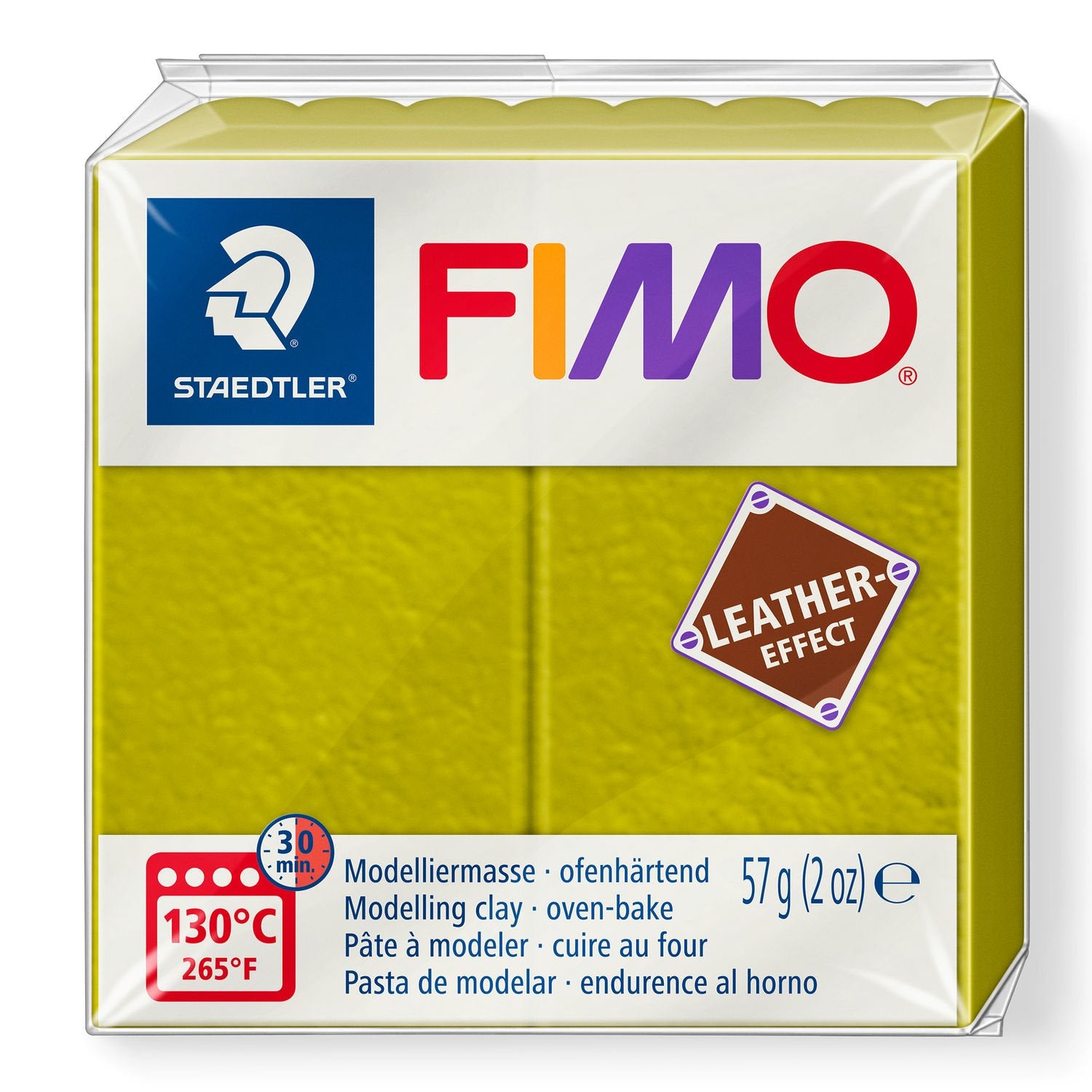 FIMO Leather Effects Clay 57 g 8010 - 519 Olive