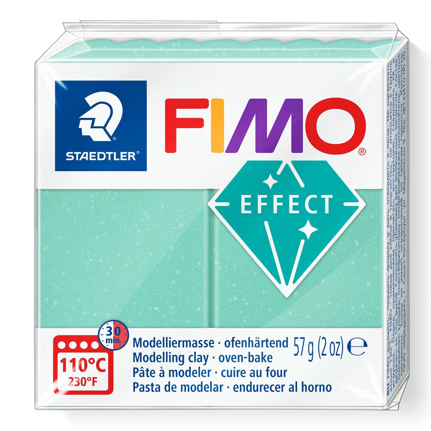 Gemstone Blue Jade FIMO Effect Polymer Clay 57g 8020-506
