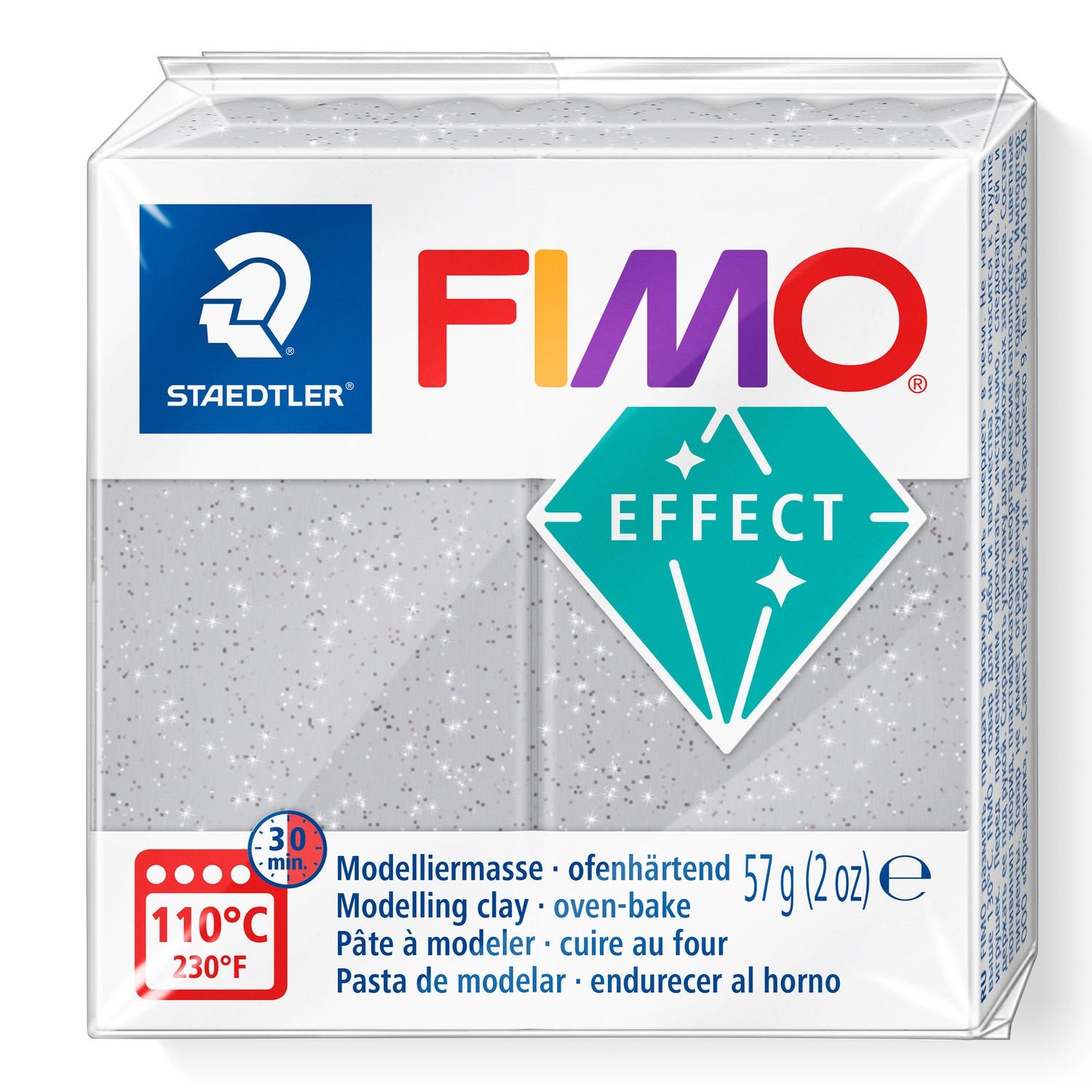 FIMO Effects Clay 57g 8020-812 Glitter Silver