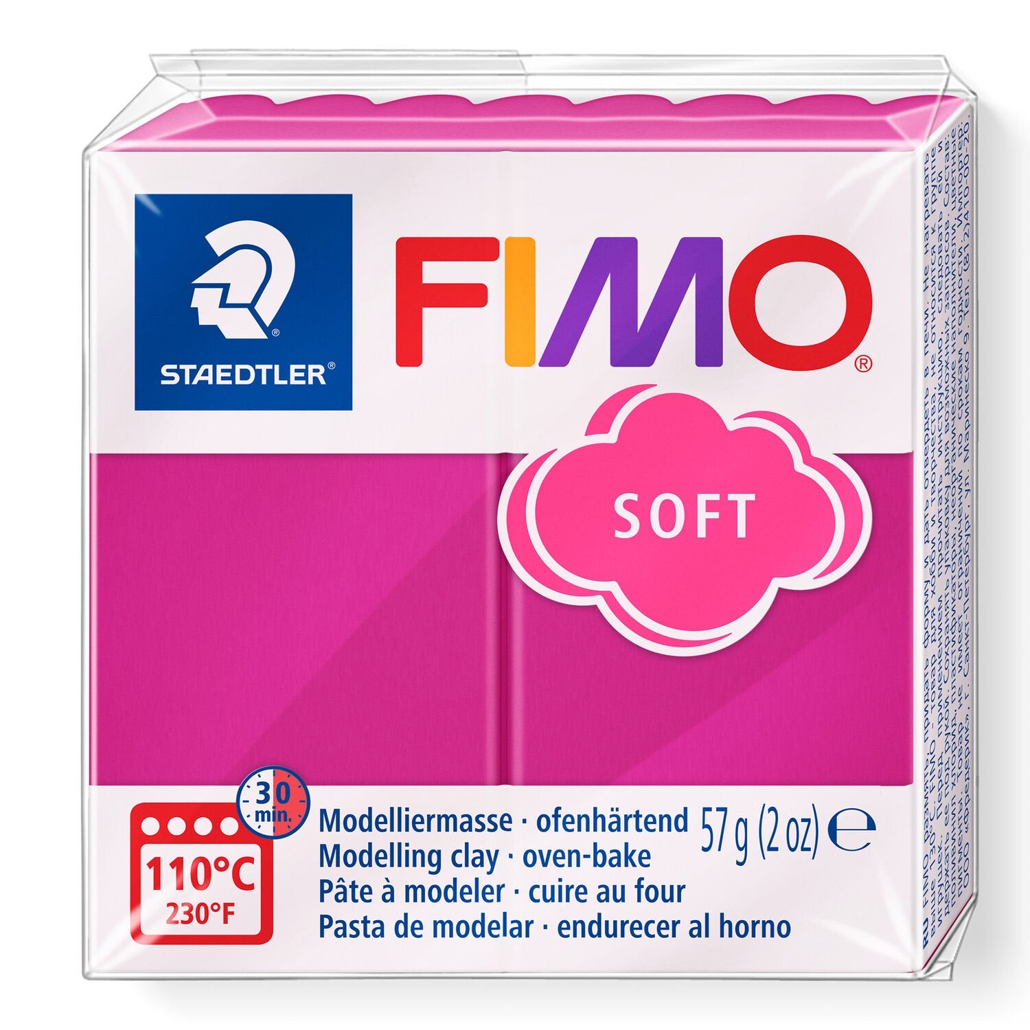 FIMO Soft Polymer Clay 57g 8020 22 Raspberry