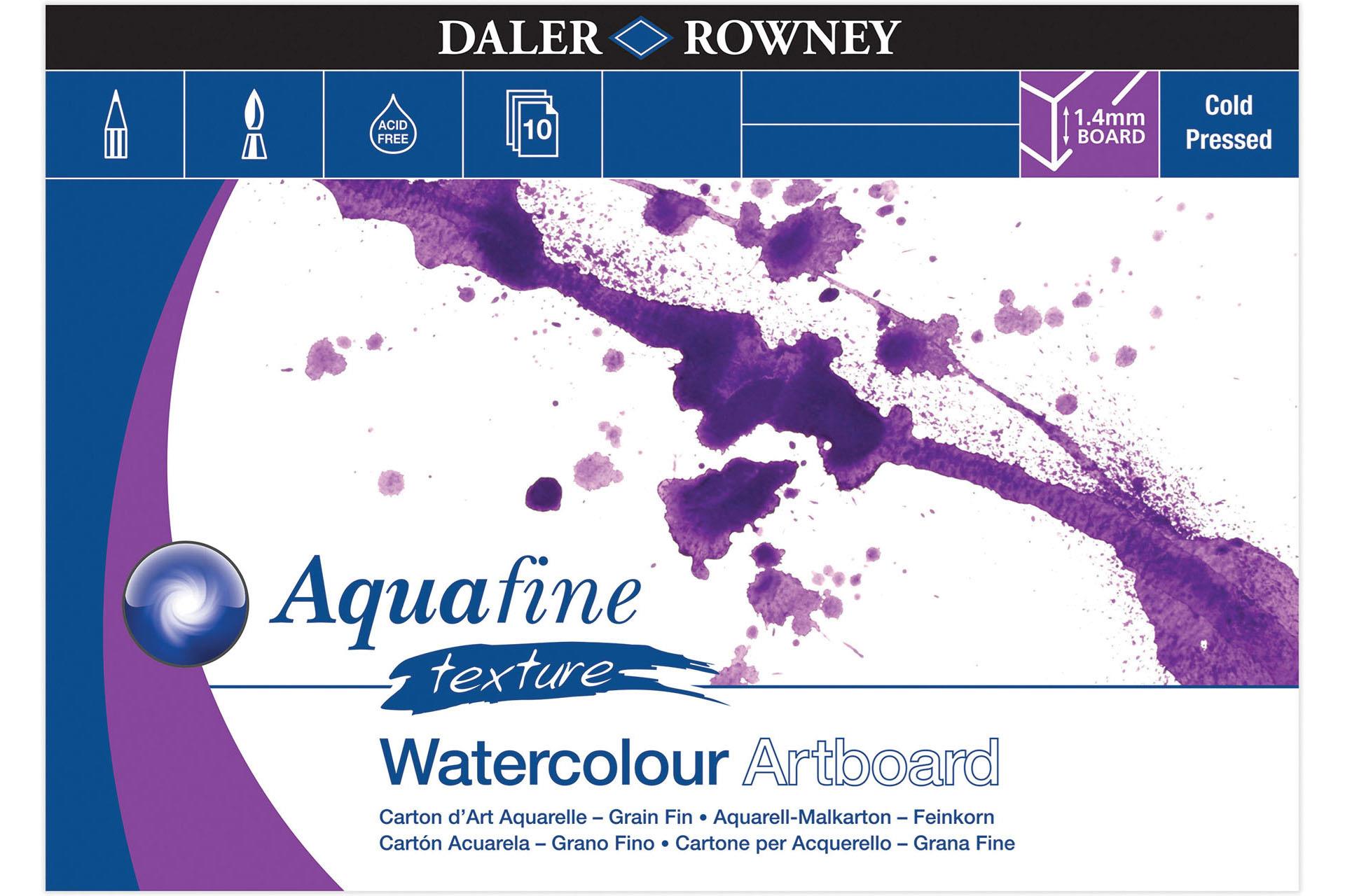 Daler Rowney Watercolour Artboard Aquafine x 10 sheets A3