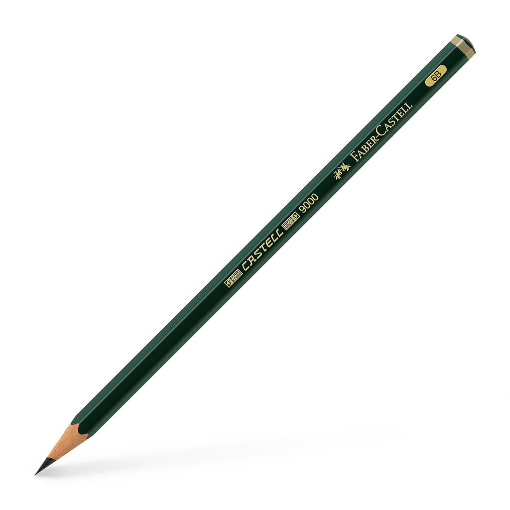 Faber-Castell 9000 Black Lead Pencils Graphite individual pencils 8B - 6H - 0