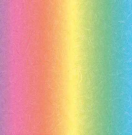 Rainbow Paper Mulberry effect 12" x 12" Bright