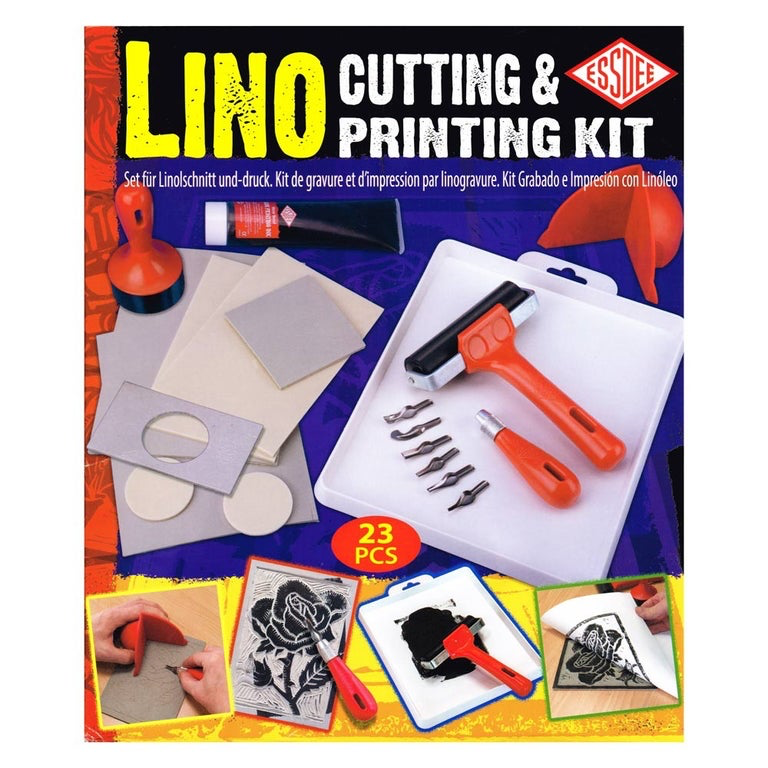 Essdee Lino Cutting Printmaking 23 piece starter set