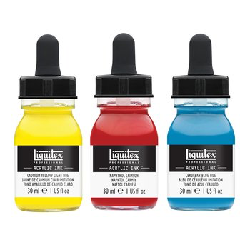 Liquitex Professional Acrylic Ink Set of 3 Essential Colours
