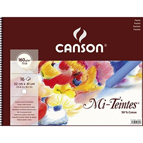Canson Mi Teintes 160 gsm White 32 x 41 cm (16 sheets pad with glassine)