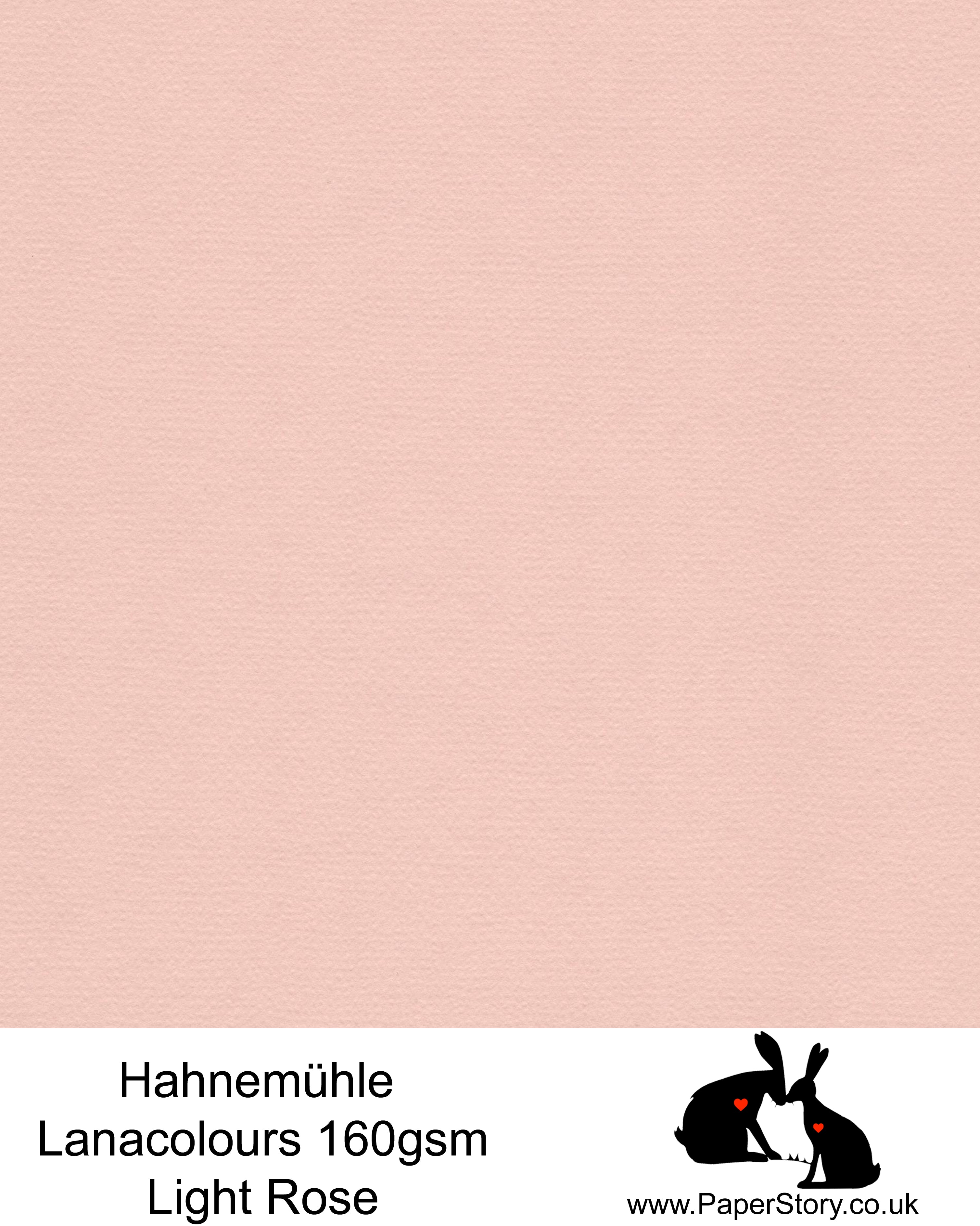 Hahnemühle Lana Colours pastel Light Rose, soft pink hammered paper 160 gsm. Artist Premium Pastel and Papercutting Papers 160 gsm often described as hammered paper.