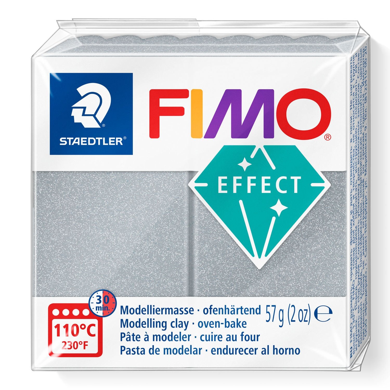 FIMO Effects Clay 57g 8020-81 Silver Metallic