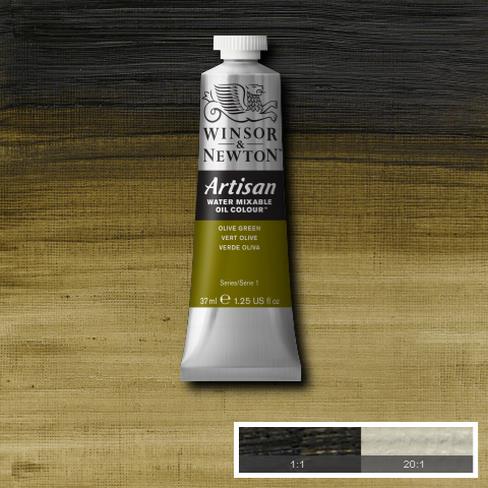 Winsor & Newton Artisan Oil : Water Mixable Oil paint 37 ml : Olive Green