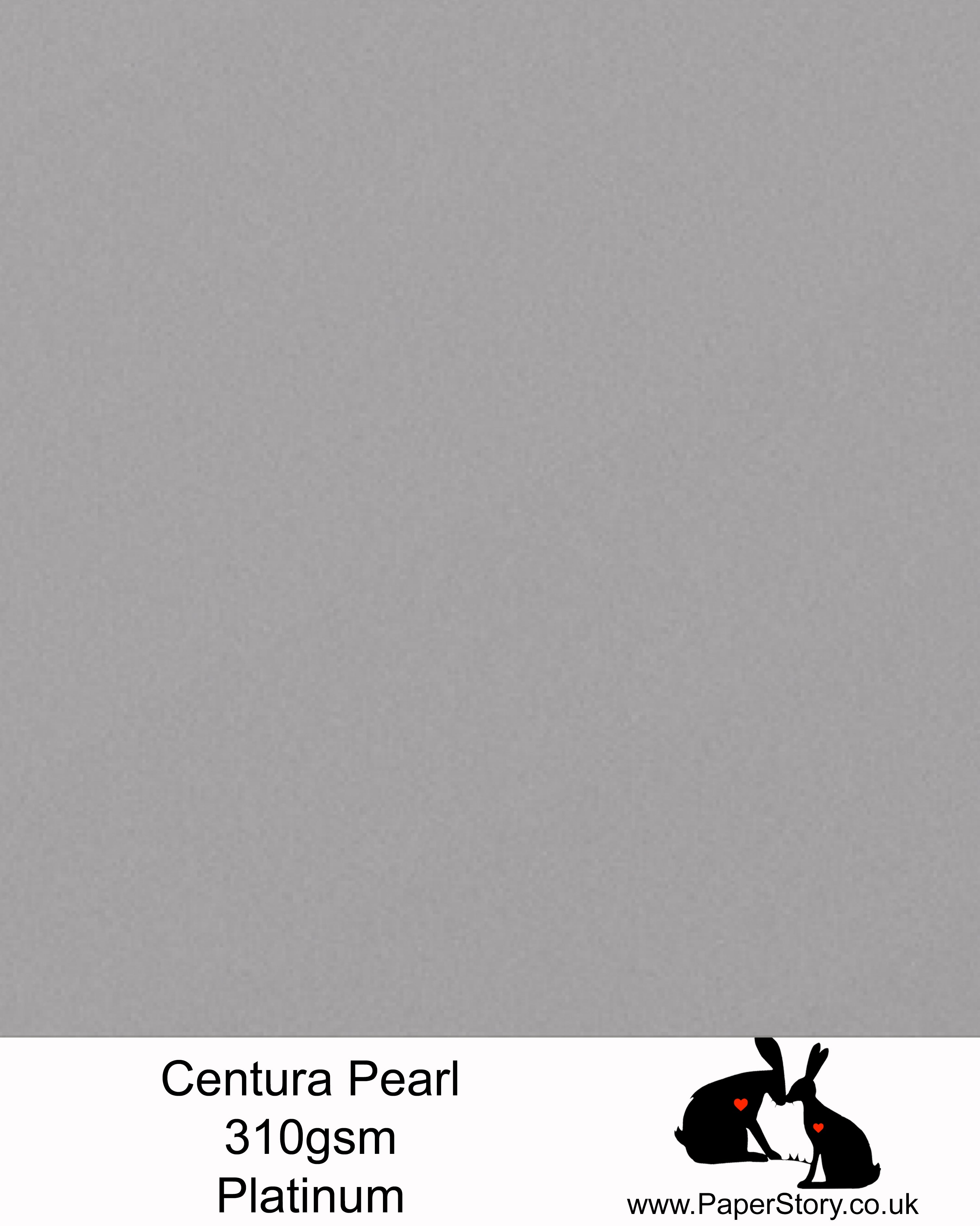 Centura Pearl Pearlescent card single sided 310 gsm Platinum Silver A4 x 10  sheets