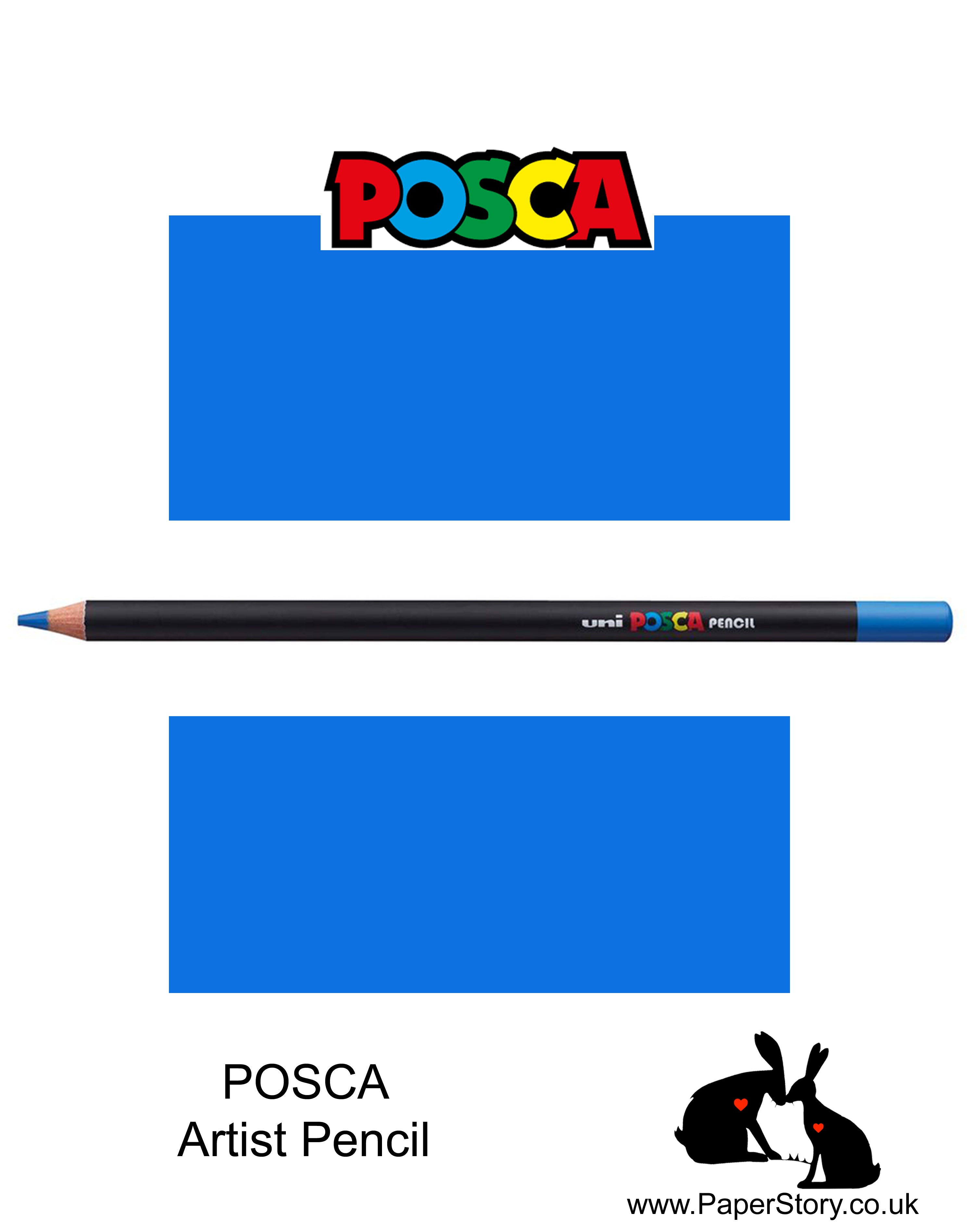 Uni POSCA individual Coloured Pencils Blue 33