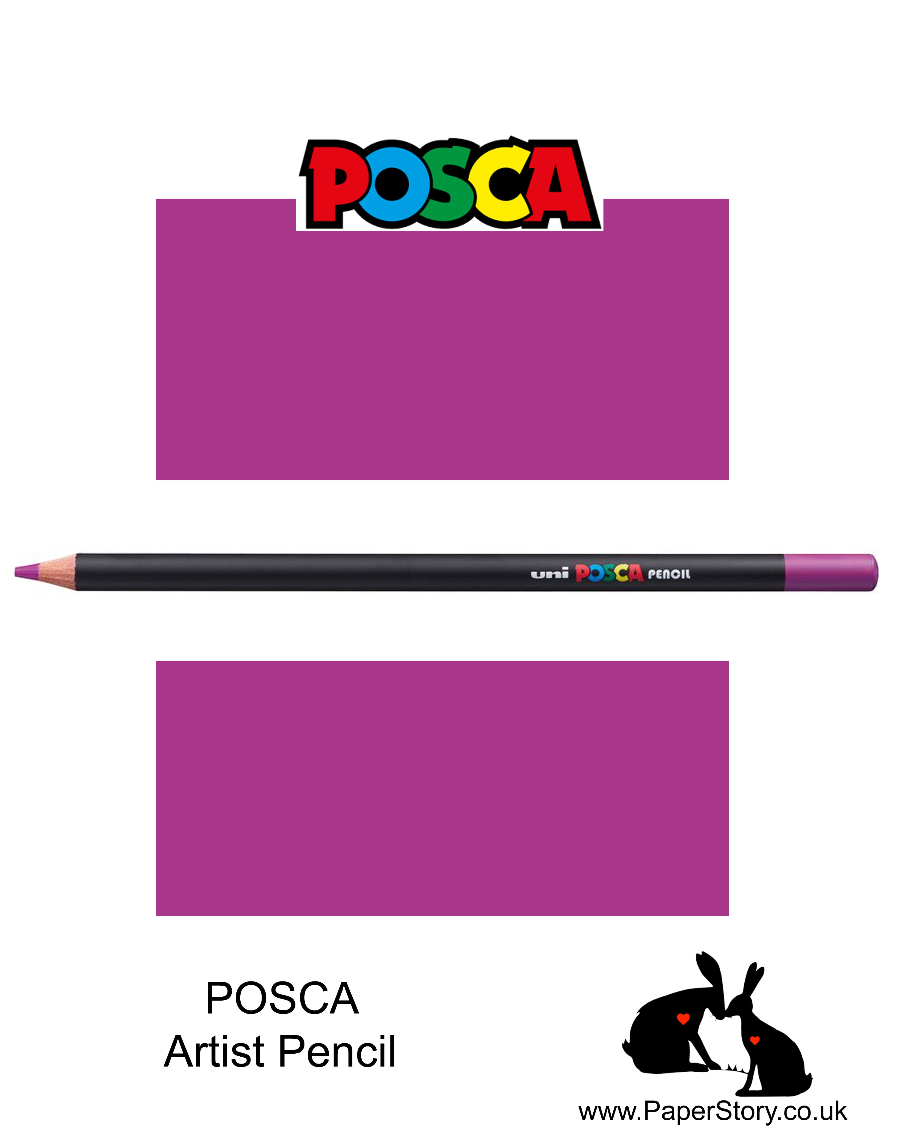 Uni POSCA individual Coloured Pencils Mauve 35