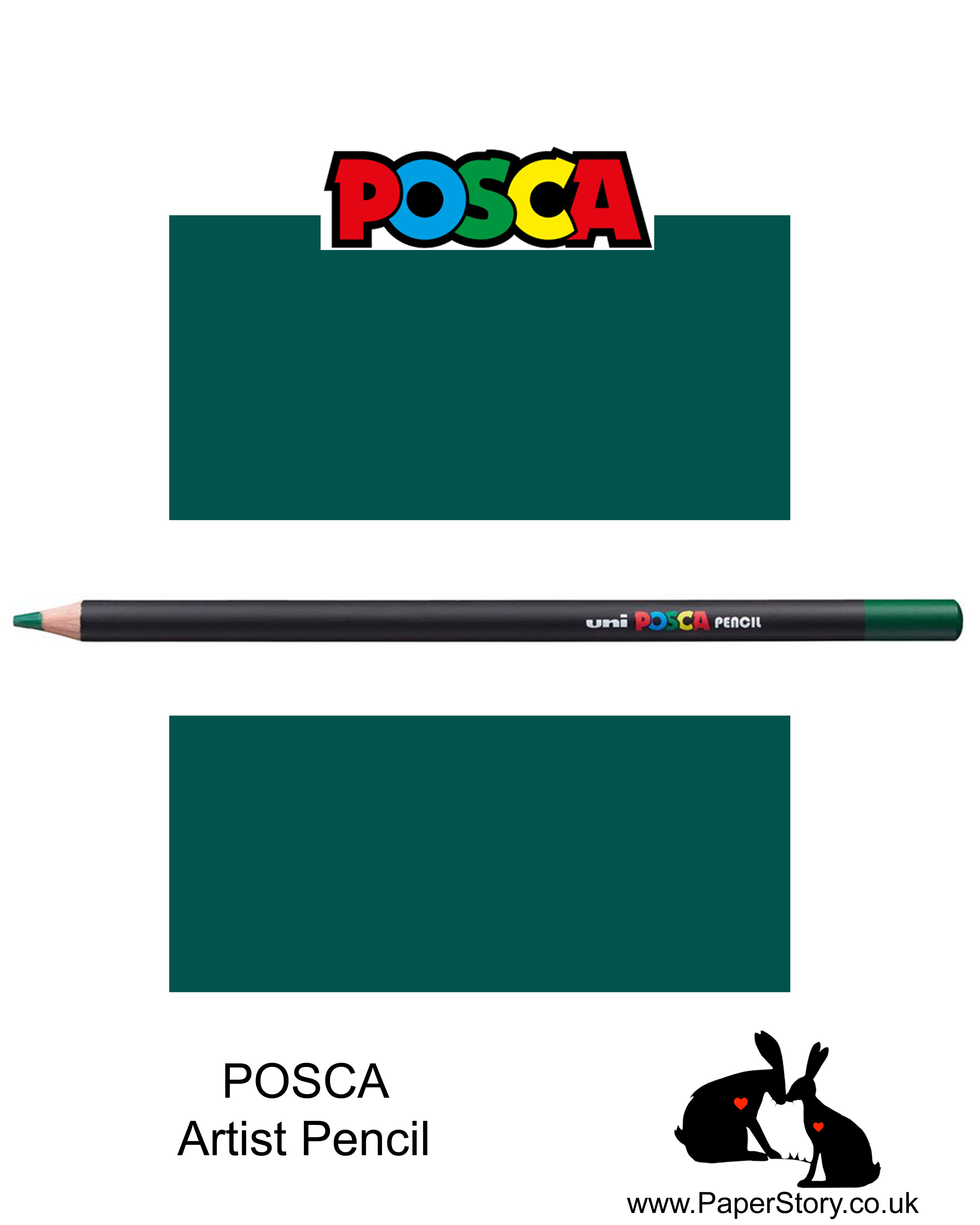 Uni POSCA individual Coloured Pencils Pine Green 77