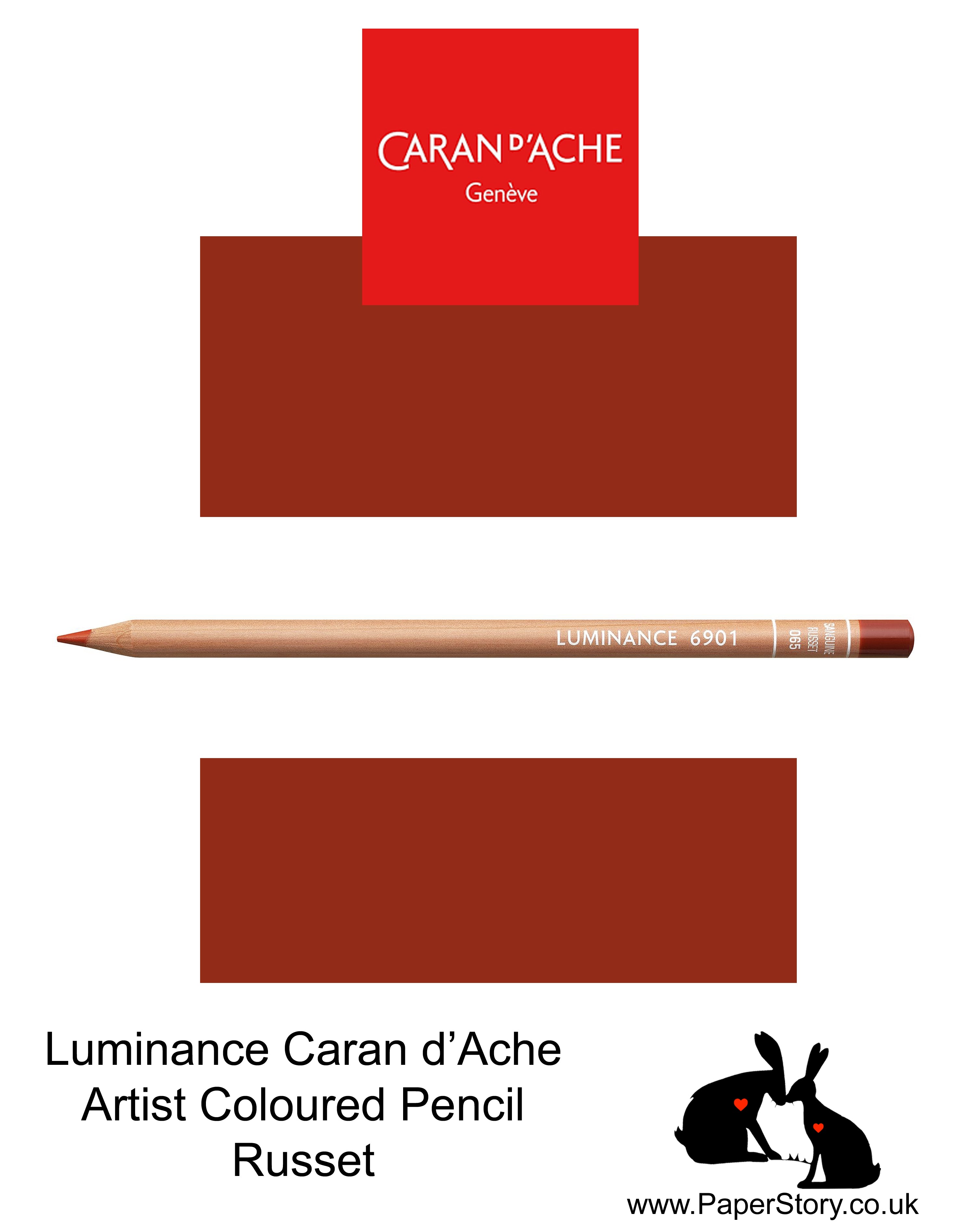 Caran d'Ache Luminance individual Artist Colour Pencils 6901 Russet 065