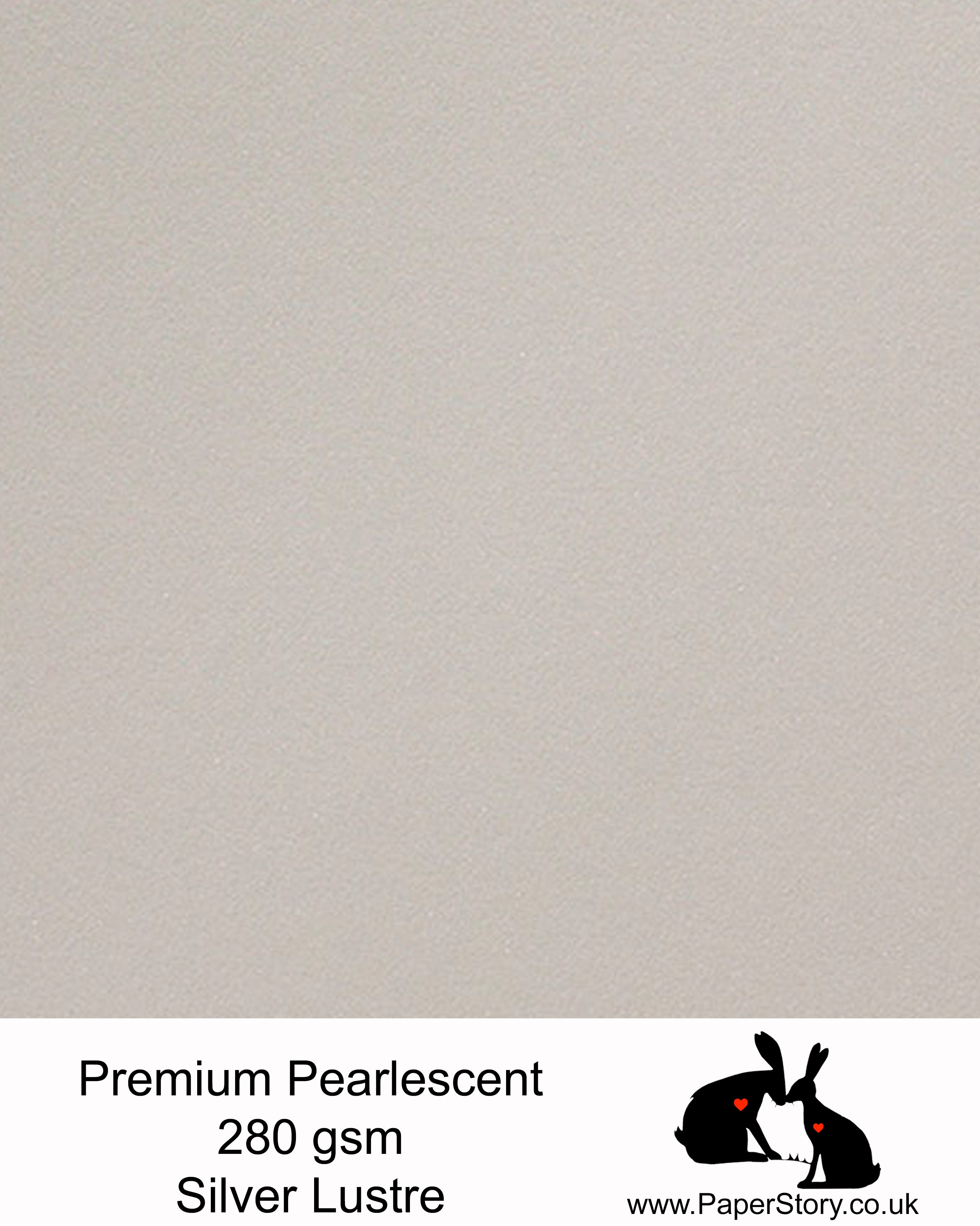 Curious Metallics Premium Pearlescent card 280 gsm Silver lustre