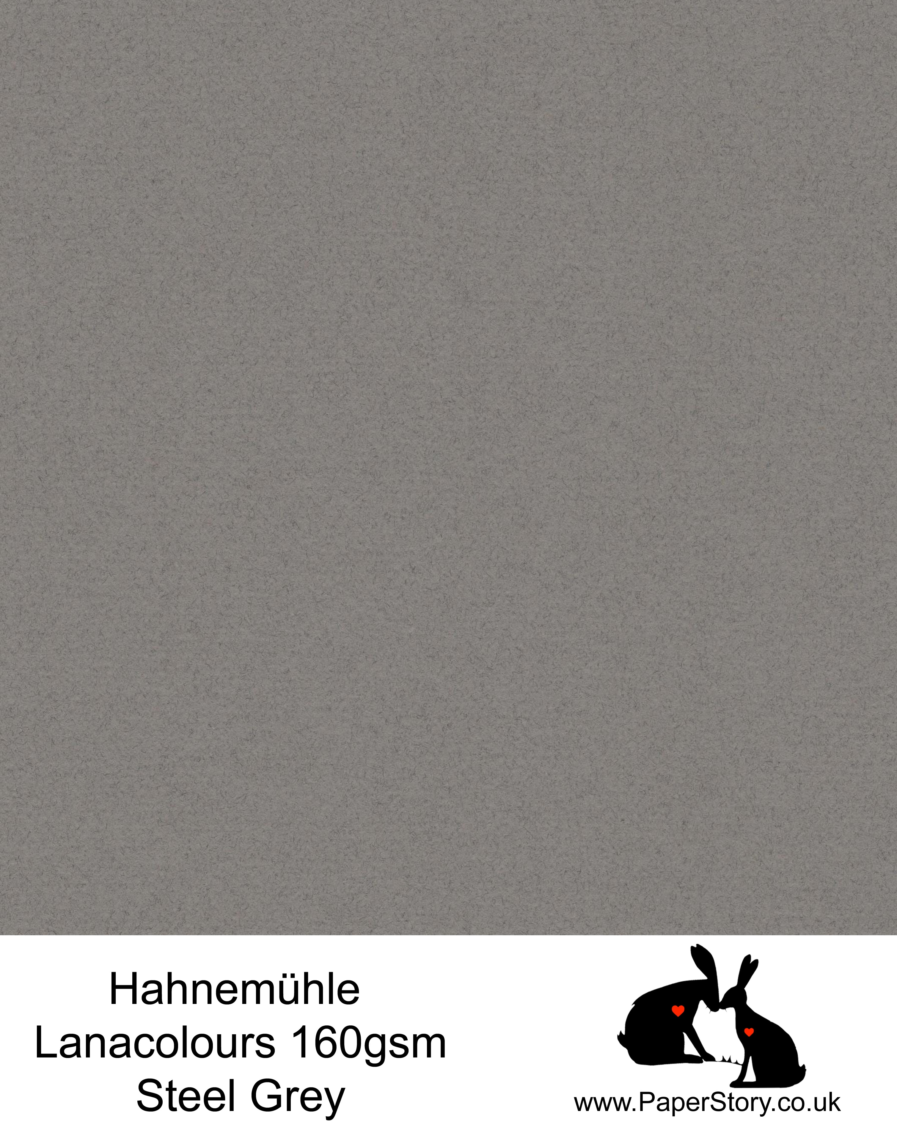 Hahnemühle Lana Colours pastel Steel Grey, beautiful hammered paper 160 gsm. Artist Premium Pastel and Papercutting Papers 160 gsm often described as hammered paper.