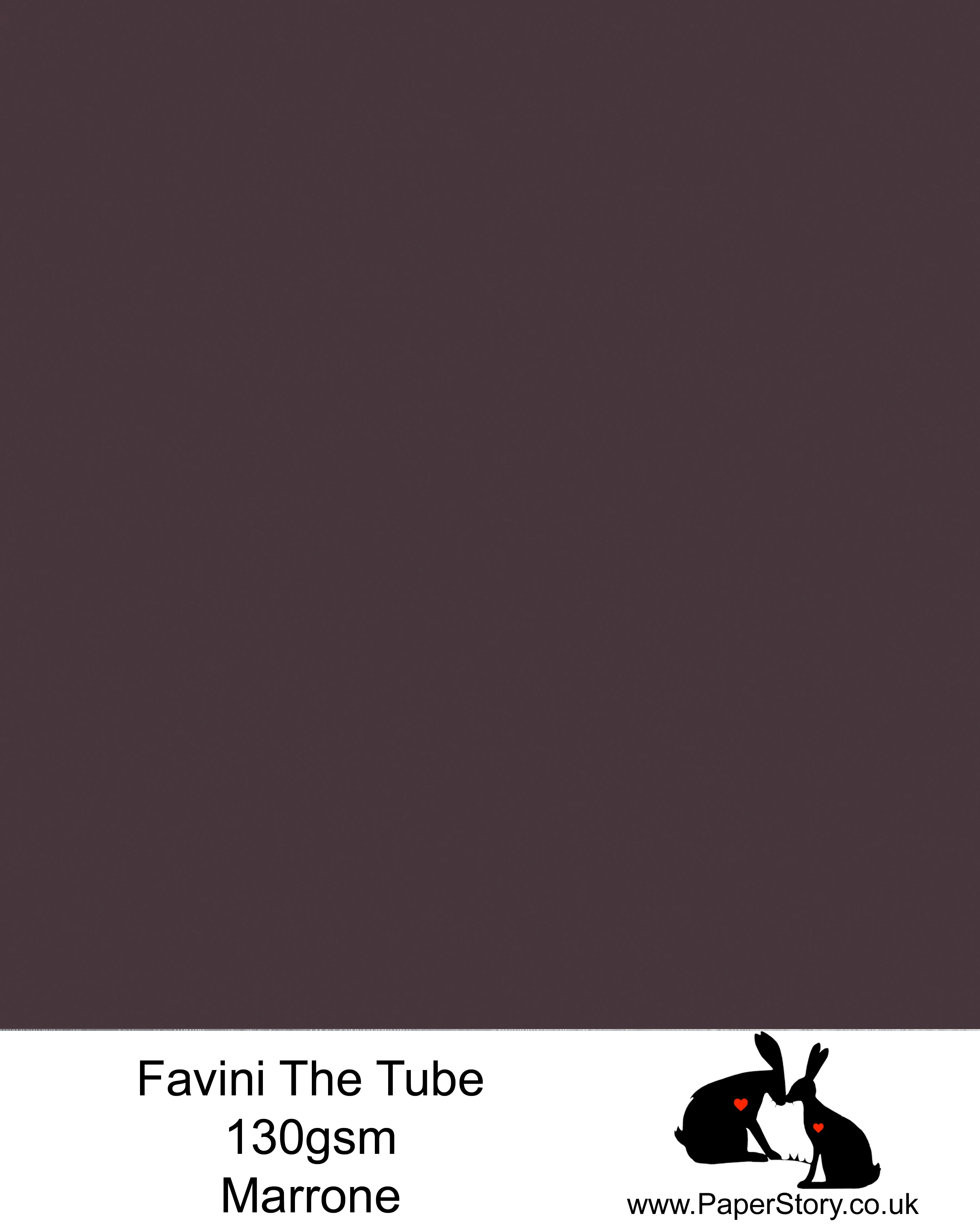 The Tube Favini Marrone Deep Brown with a stunning warm undertone. This is an innovative matte paper and our favourite PaperCutting paper, also be use for foil and screen blocking. The subtle soft touch of this paper provides an elegance unsurpassed by any other paper.
