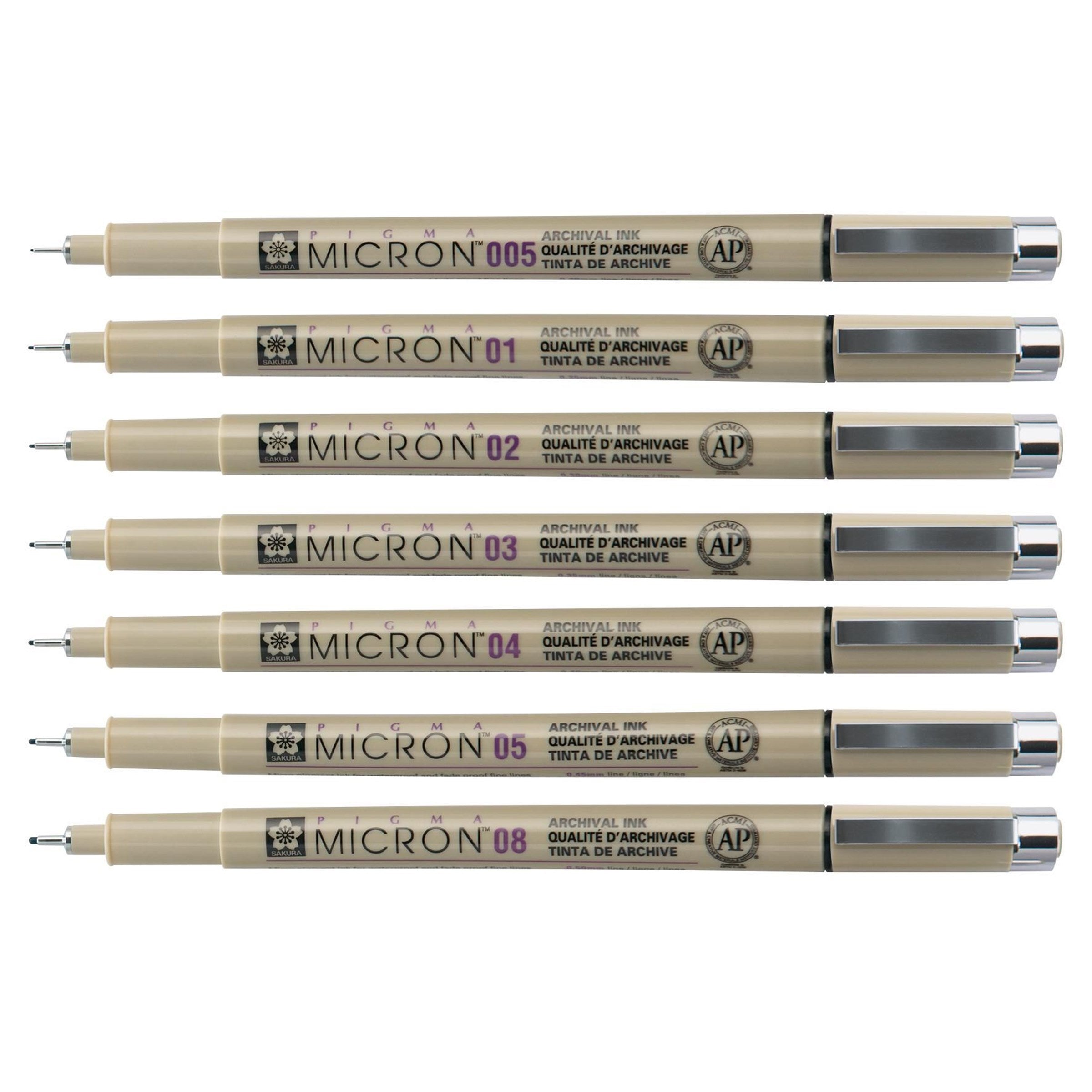 Pigma Micron Waterproof fine liner pen Black 08 : 0.50mm