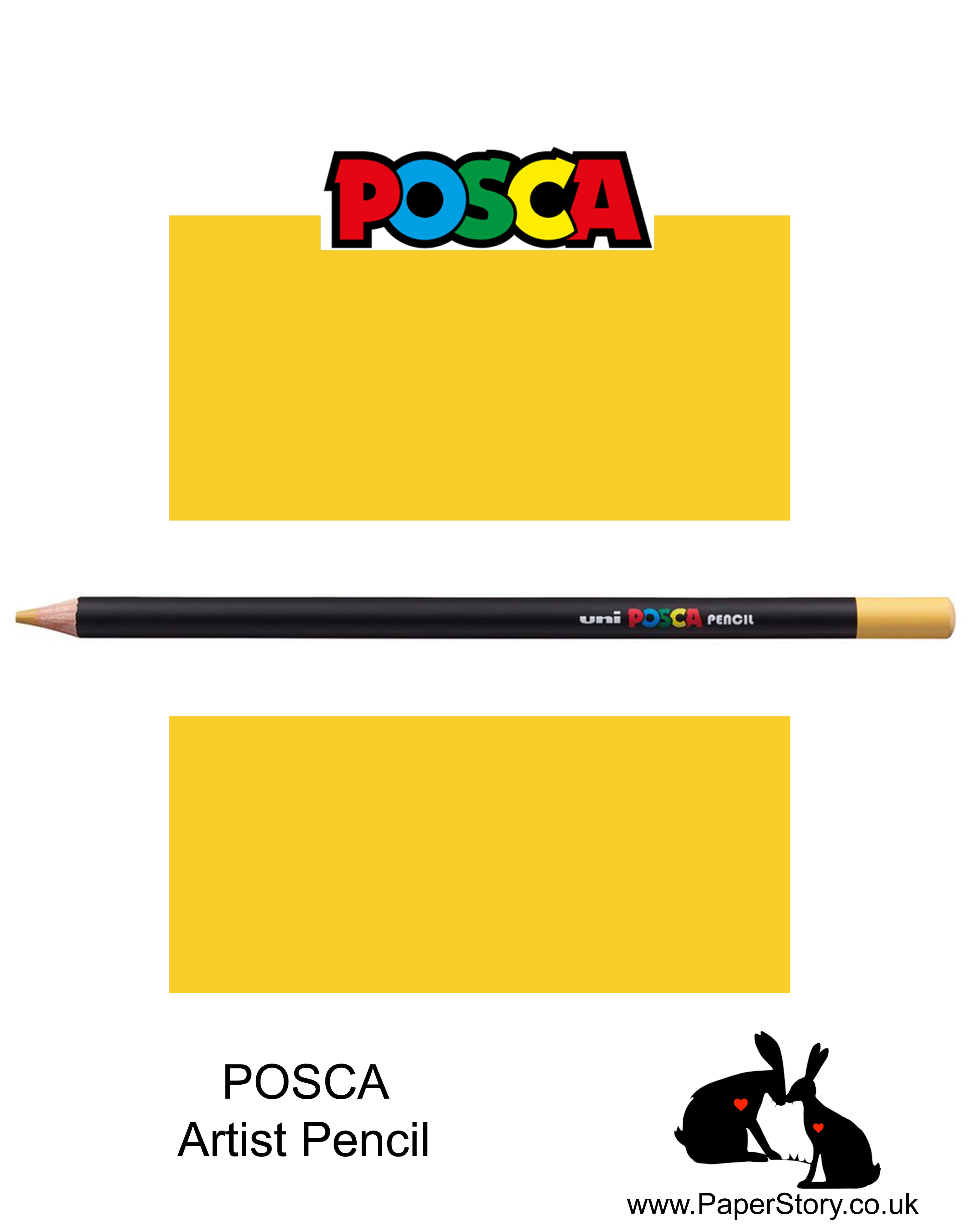 Uni POSCA individual Coloured Pencils Light Ochre 78POSCA Artist quality coloured pencils. Light Ochre, is a warm orange, with earth undertones.  