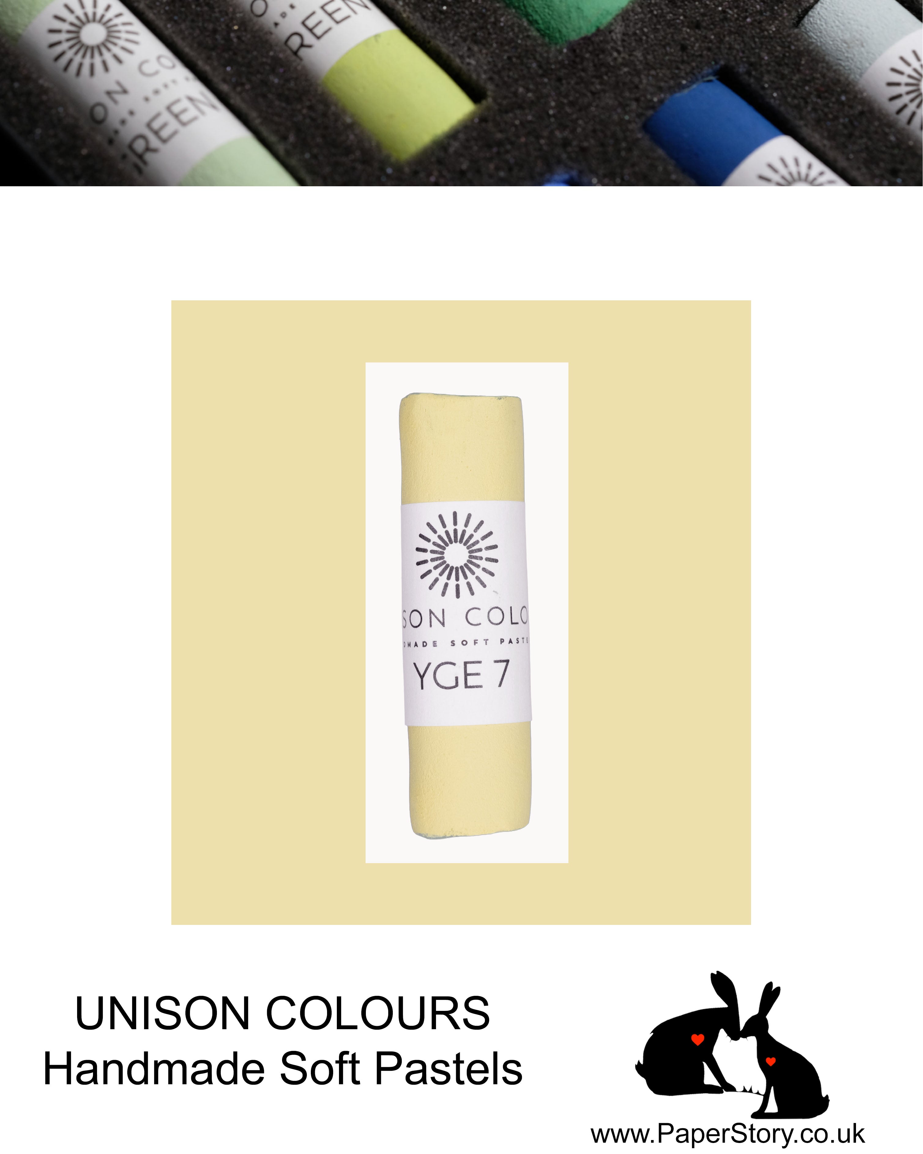 Unison Colour Handmade Soft Pastels Yellow Green Earth 7 - Size Regular