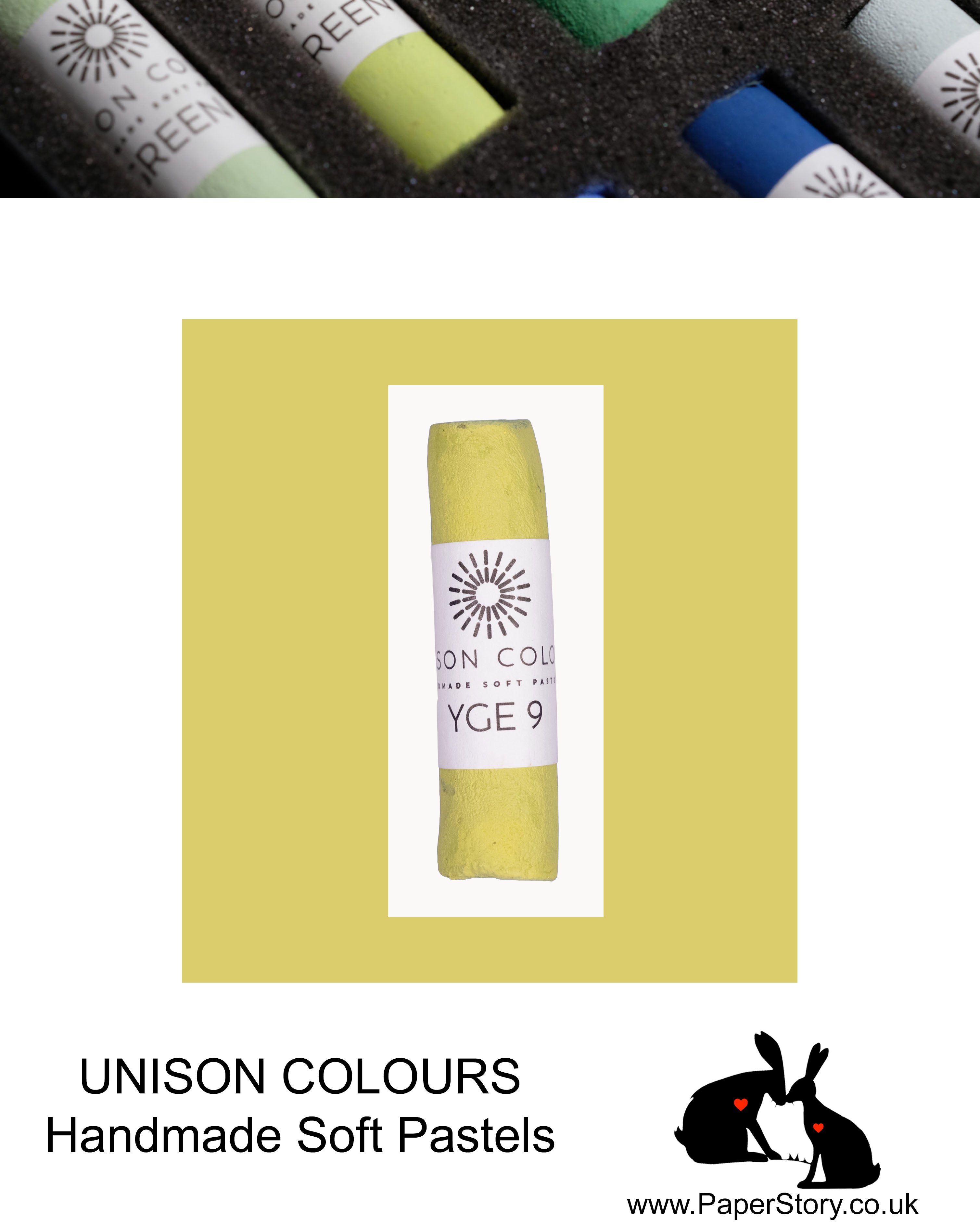 Unison Colour Handmade Soft Pastels Yellow Green Earth 9 - Size Regular