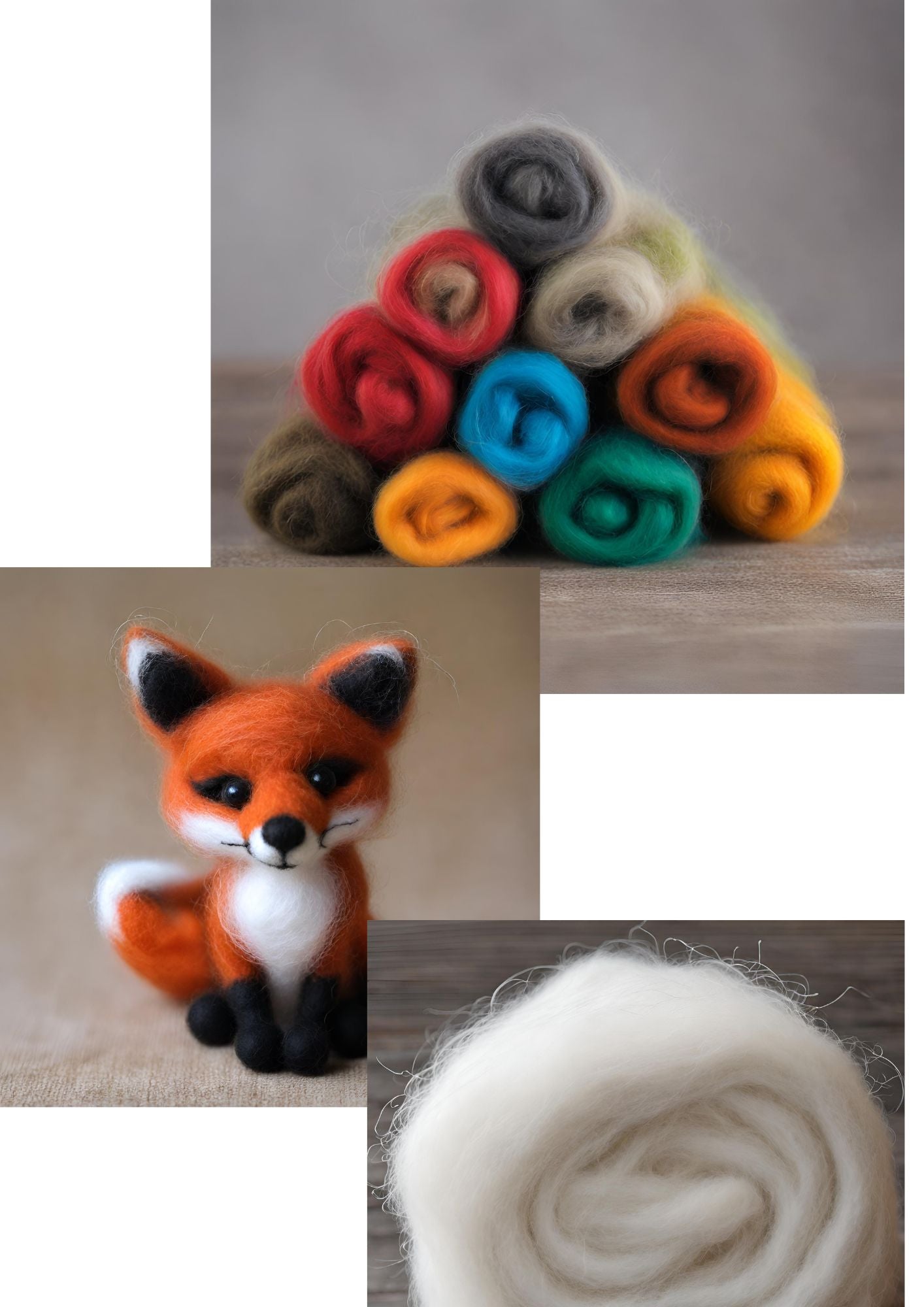 Felting Wool types and use in Needle Felting Sculptures