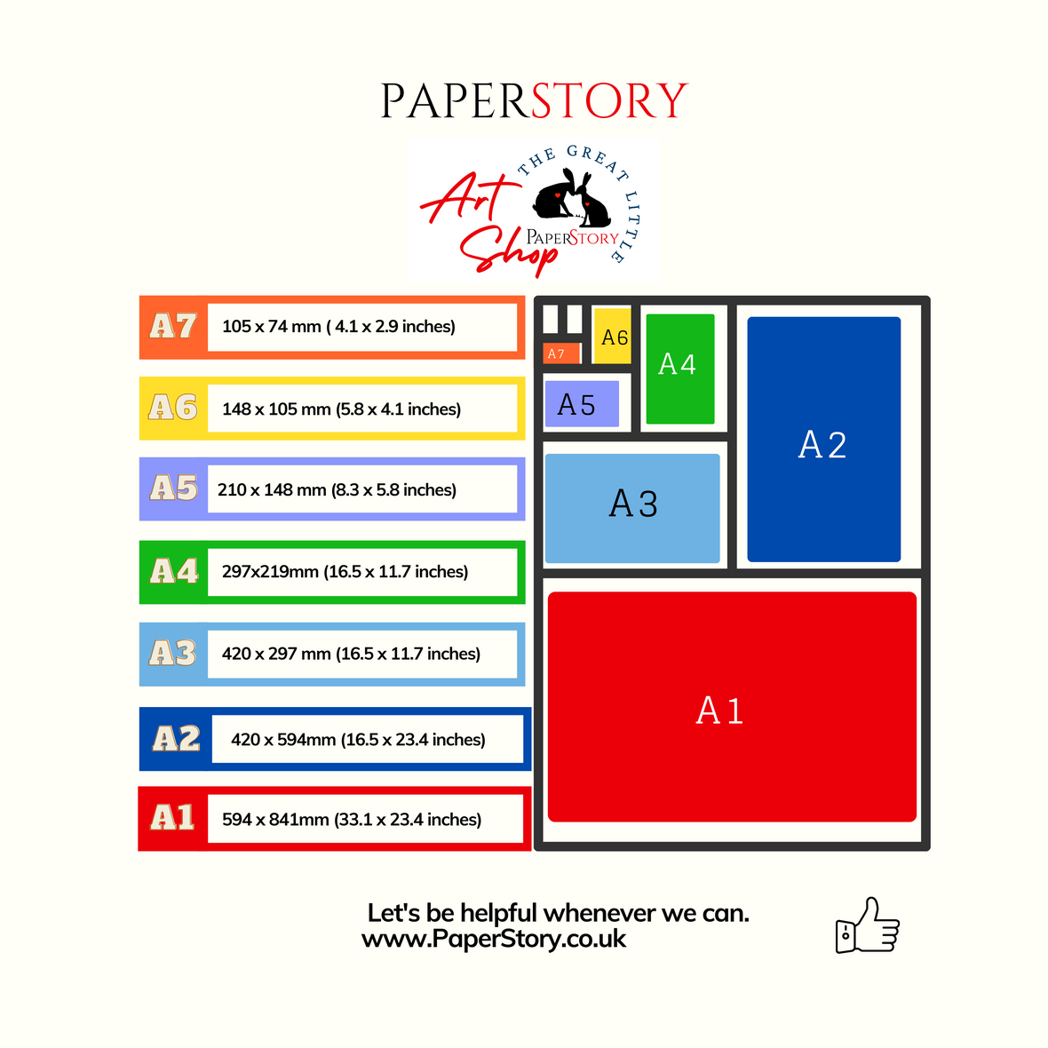 Guide To Uk Paper Size Using A Measurement Paperstory The Great