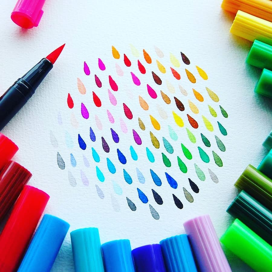 Brush Lettering Pens