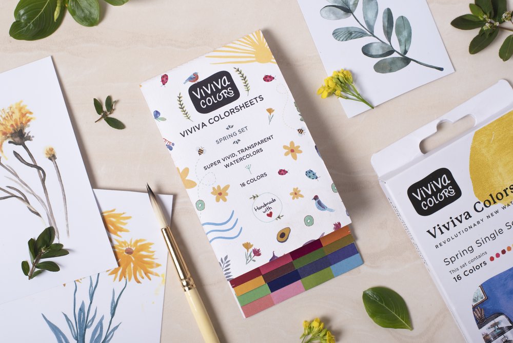 Viviva Watercolour Travel Sheets