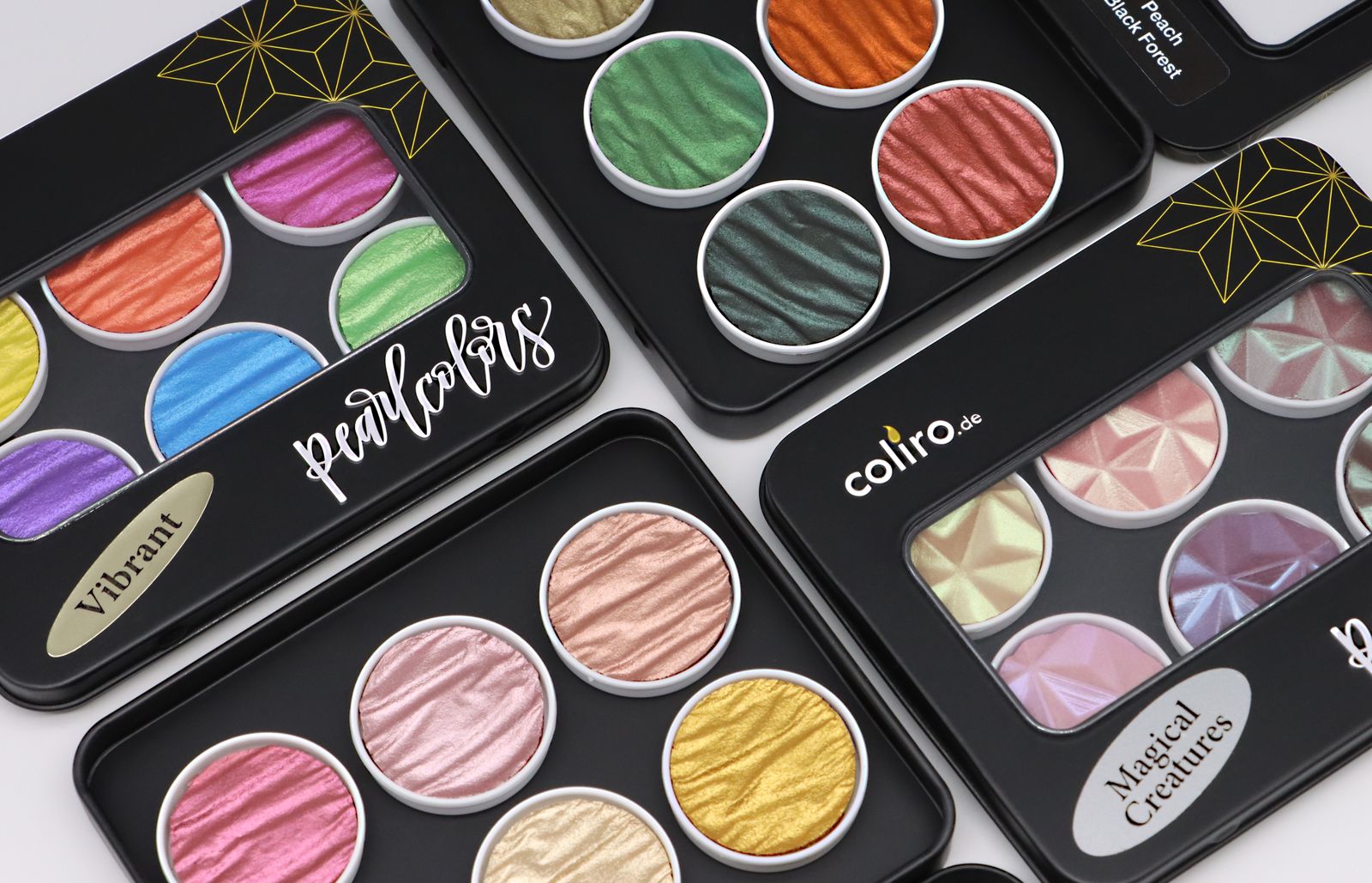 Coliro Pearlcolor handmade pearlescent watercolour paint sets – UK's largest range