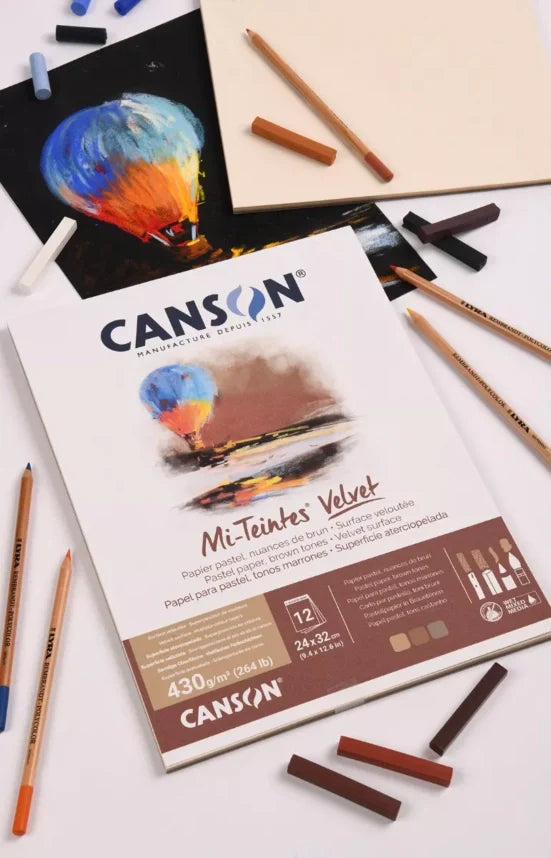 Canson Mi-Teintes Touch & Velvet Pastel Paper