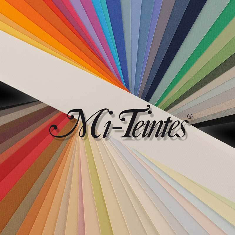 beautiful choice and variety of pastel papers, Canson, Tiziano and Hahnemuhle