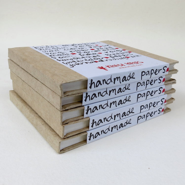 khadi handmade hardback book, made in idea cotton paper