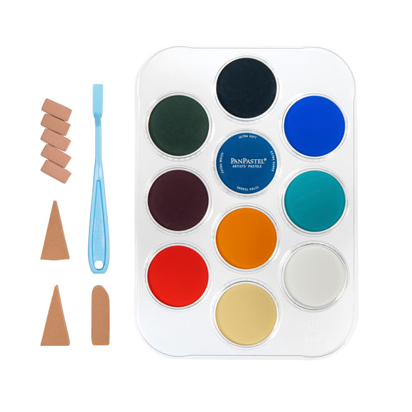 PanPastel 30089 Les Darlow Skyscapes Pan Pastel set of 10 Pans plus Soft Tools