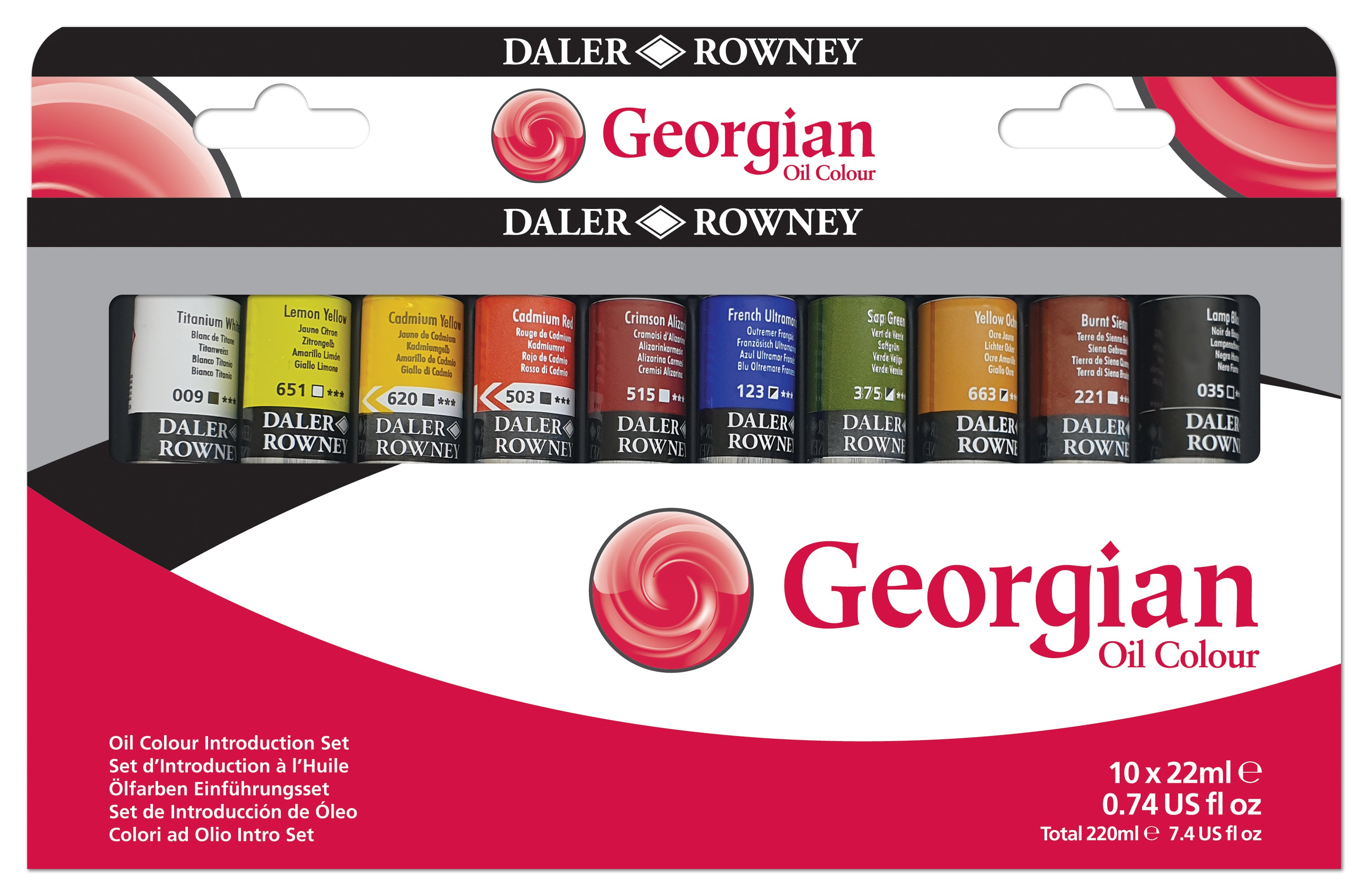 Daler Rowney Georgian Oil - Oil Paint, Pad and Brush Bundle Set