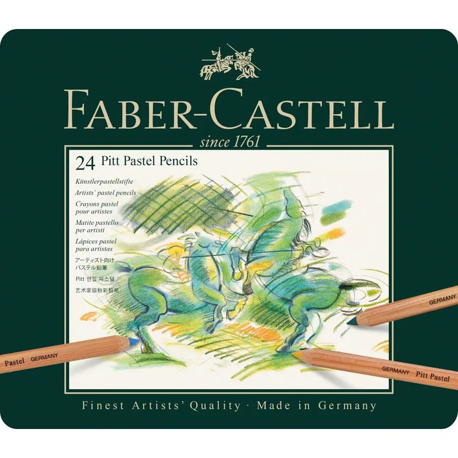 FABER CASTELL PITT Pastel Artist Pencils tin of 24