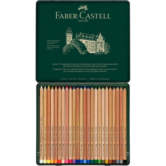 FABER CASTELL PITT Pastel Artist Pencils tin of 24